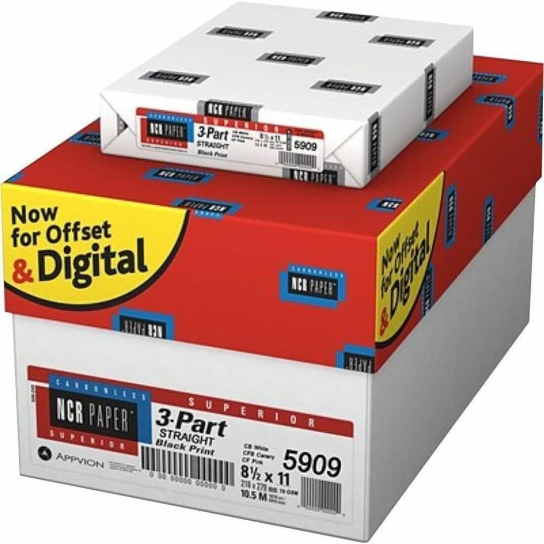 NCR Paper Superior 3-part Straight Carbonless Paper - White - 500 / Pack