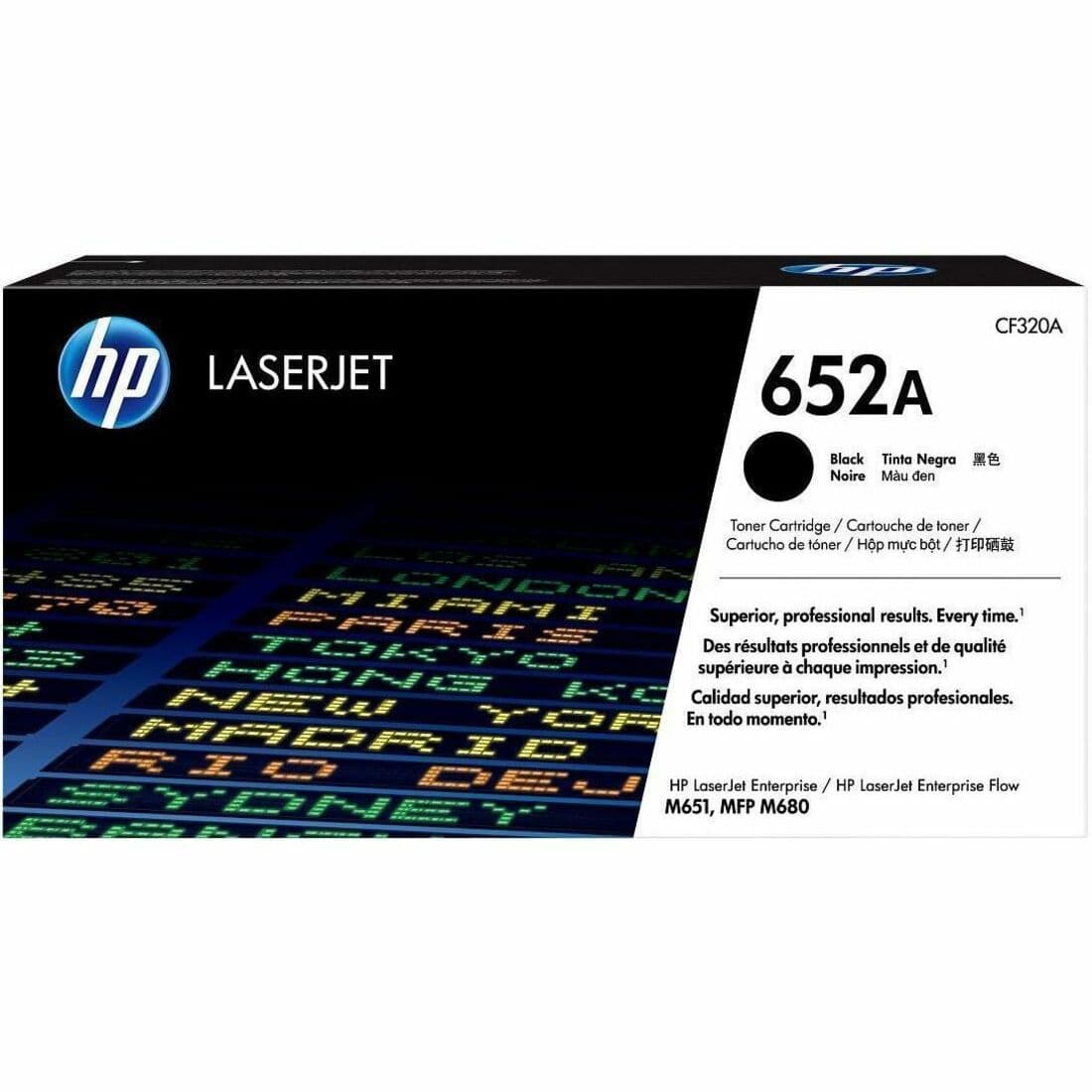 HP 652A Original Laser Toner Cartridge - Single Pack - Black - 1 Each