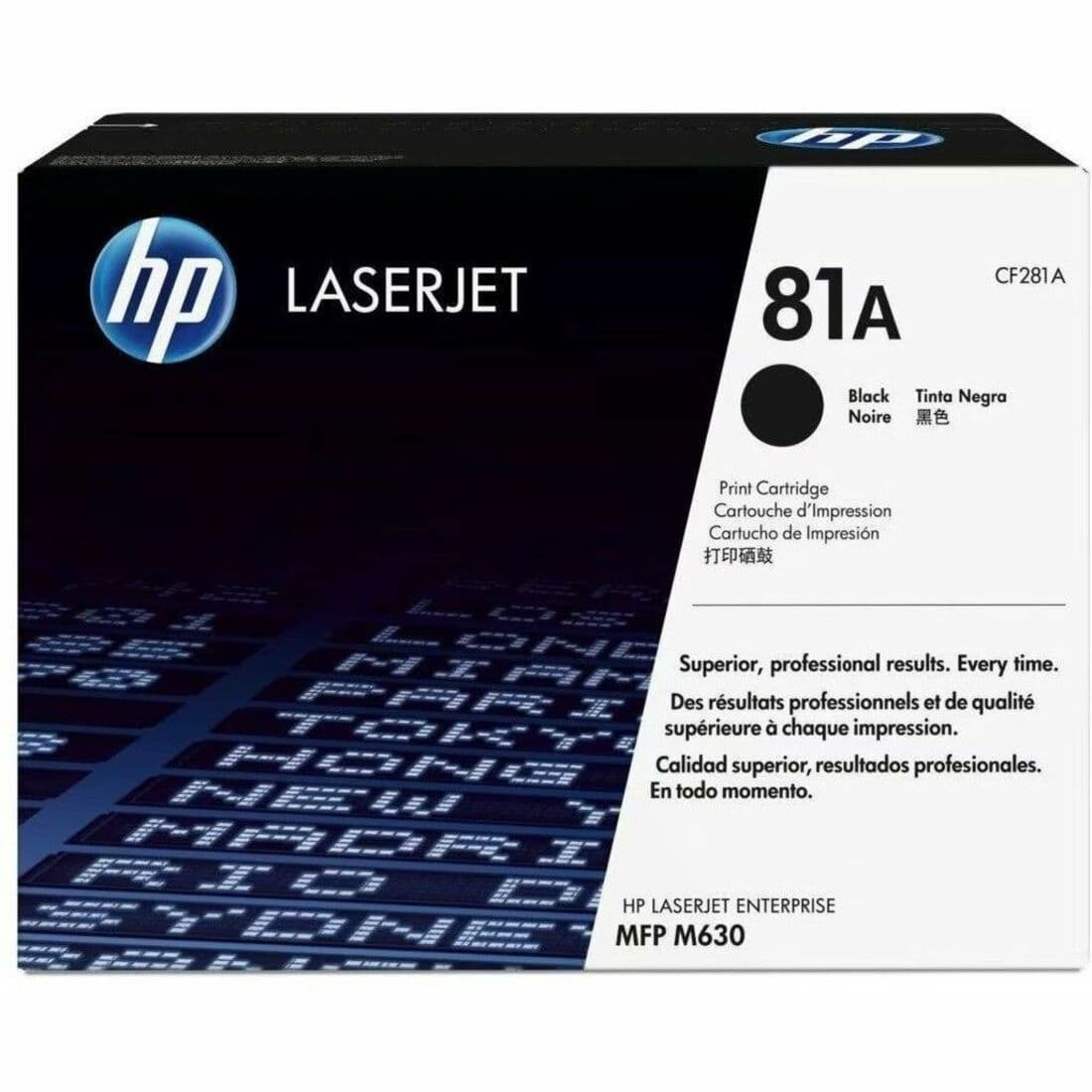 HP 81A Original Laser Toner Cartridge - Single Pack - Black - 1 Each