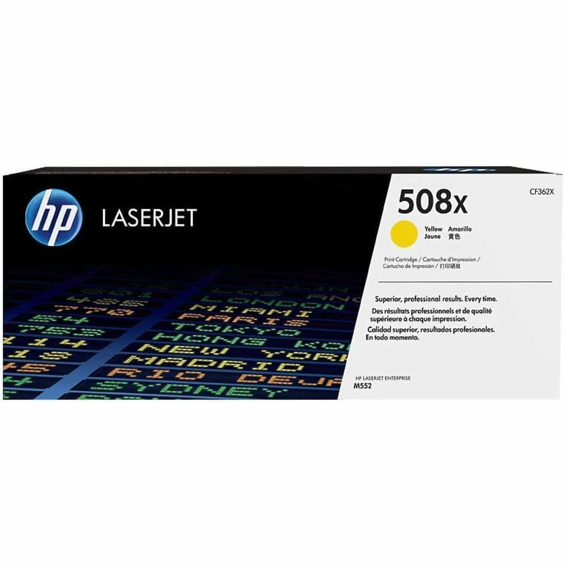 HP 508X Original High Yield Laser Toner Cartridge - Single Pack - Yellow - 1 Each