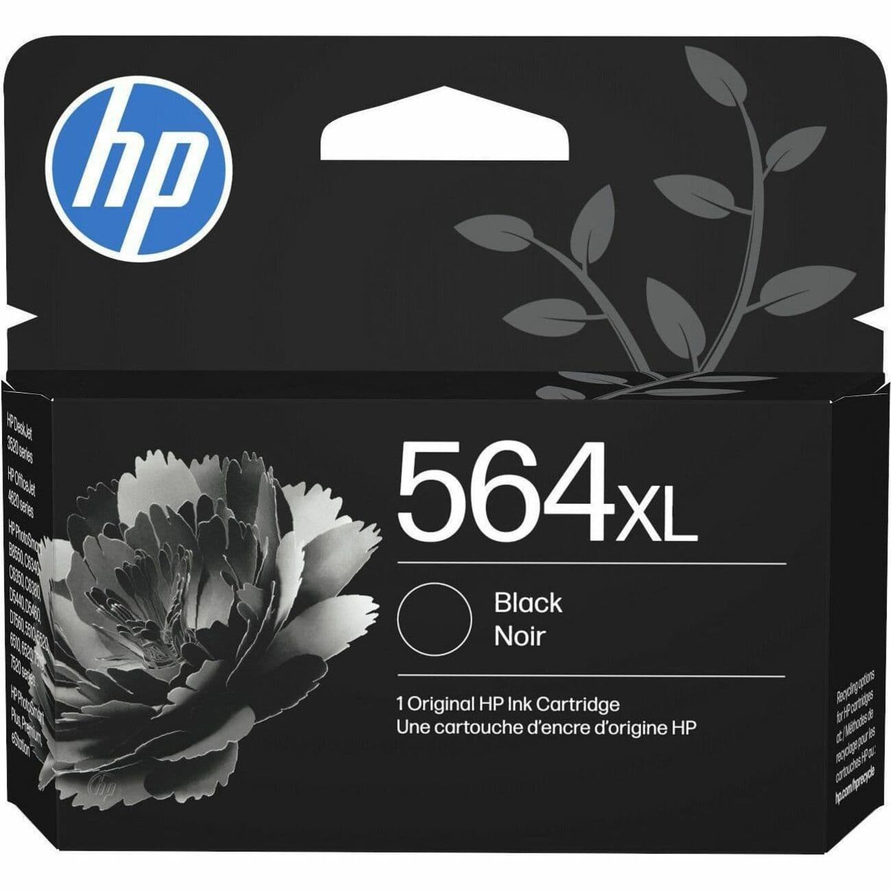 HP 564XL (CN684WN) Original High Yield Inkjet Ink Cartridge - Black - 1 Each