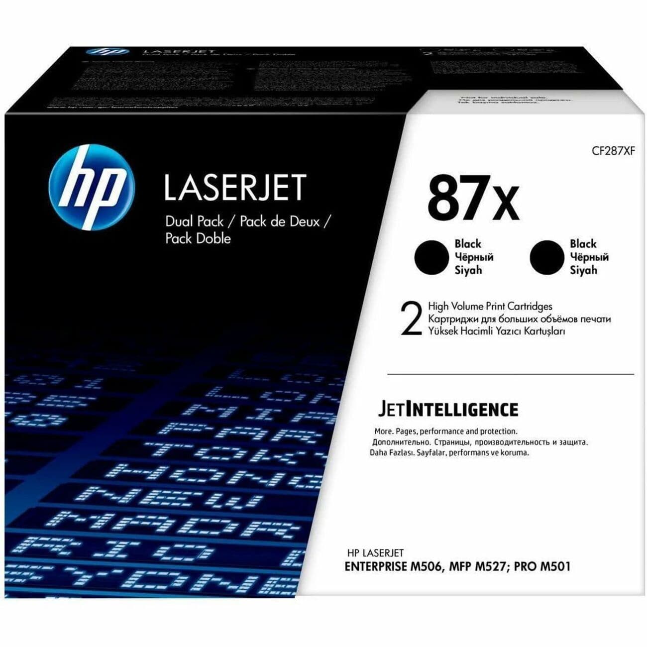HP 87X Original High Yield Laser Toner Cartridge - Black - 1 Carton