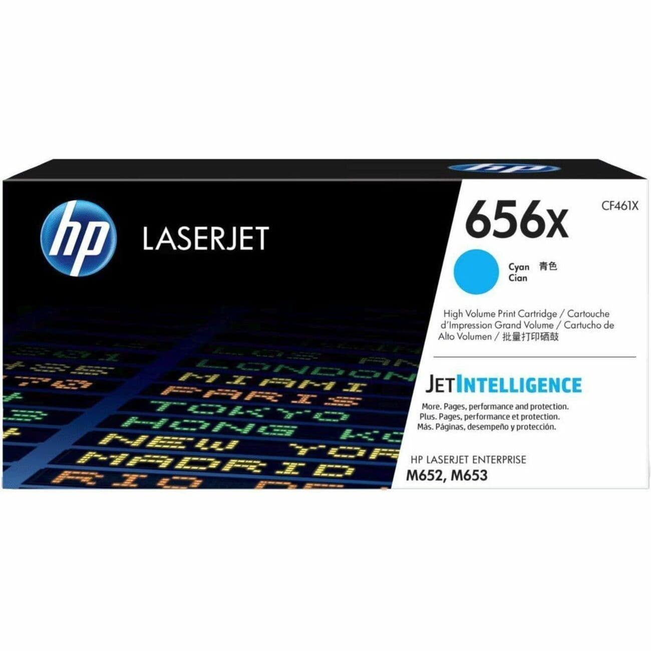 HP 656X Original High Yield Laser Toner Cartridge - Cyan - 1 Each