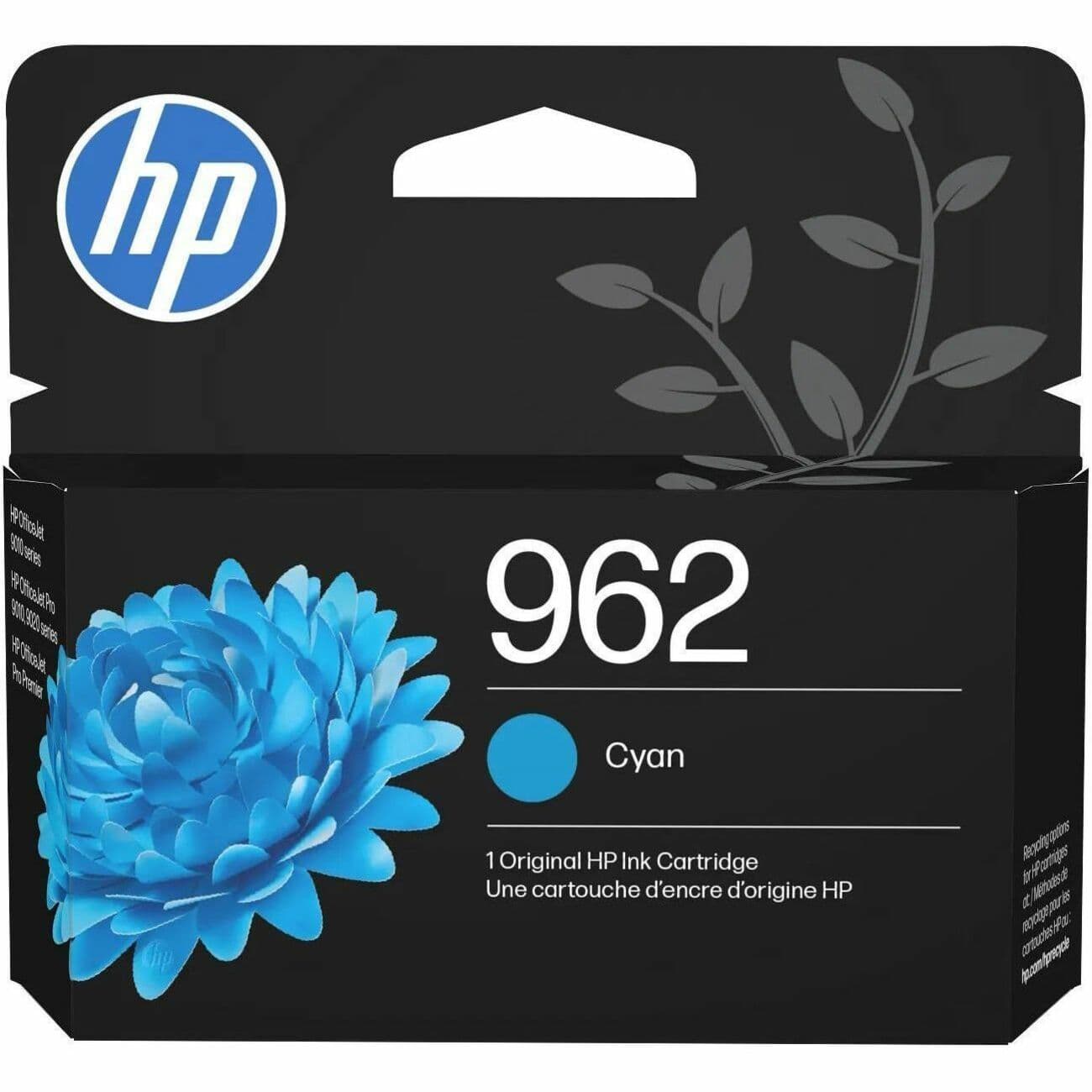 HP 962 (3HZ96AN) Original Standard Yield Inkjet Ink Cartridge - Cyan - 1 Each