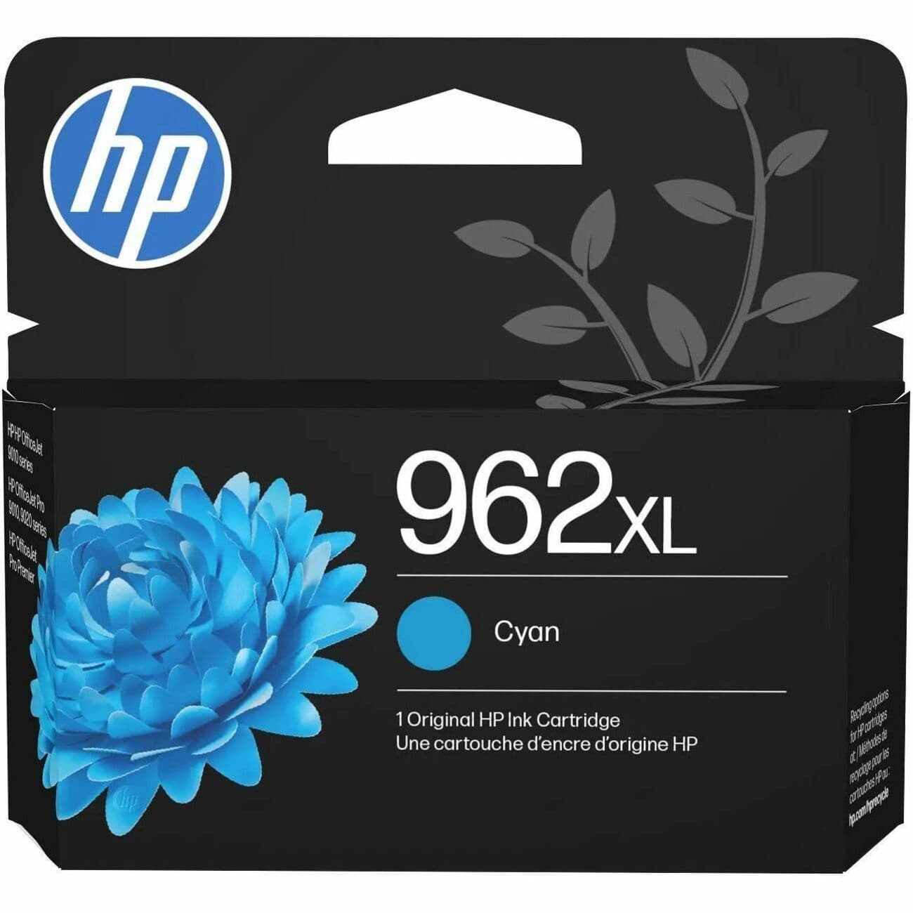 HP 962XL (3JA00AN) Original High Yield Inkjet Ink Cartridge - Cyan - 1 Each