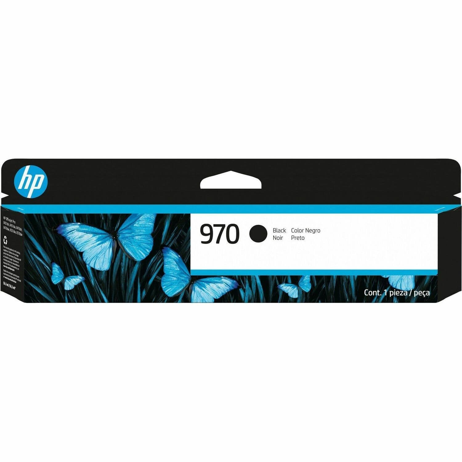 HP 970 (CN621AM) Original Standard Yield Inkjet Ink Cartridge - Single Pack - Black - 1 Each