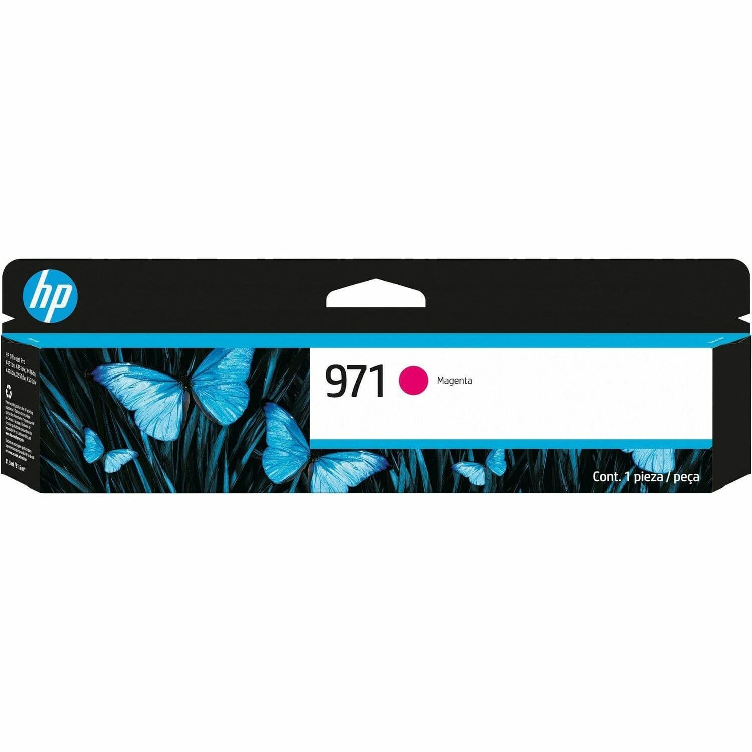 HP 971 (CN623AM) Original Inkjet Ink Cartridge - Single Pack - Magenta - 1 Each