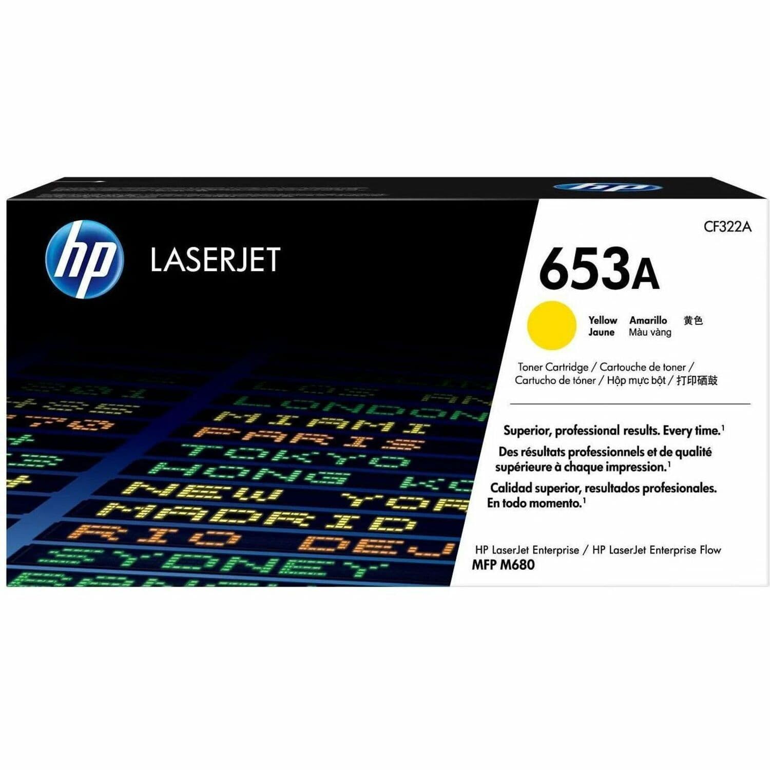 HP 653A Original Standard Yield Laser Toner Cartridge - Single Pack - Yellow - 1 Each