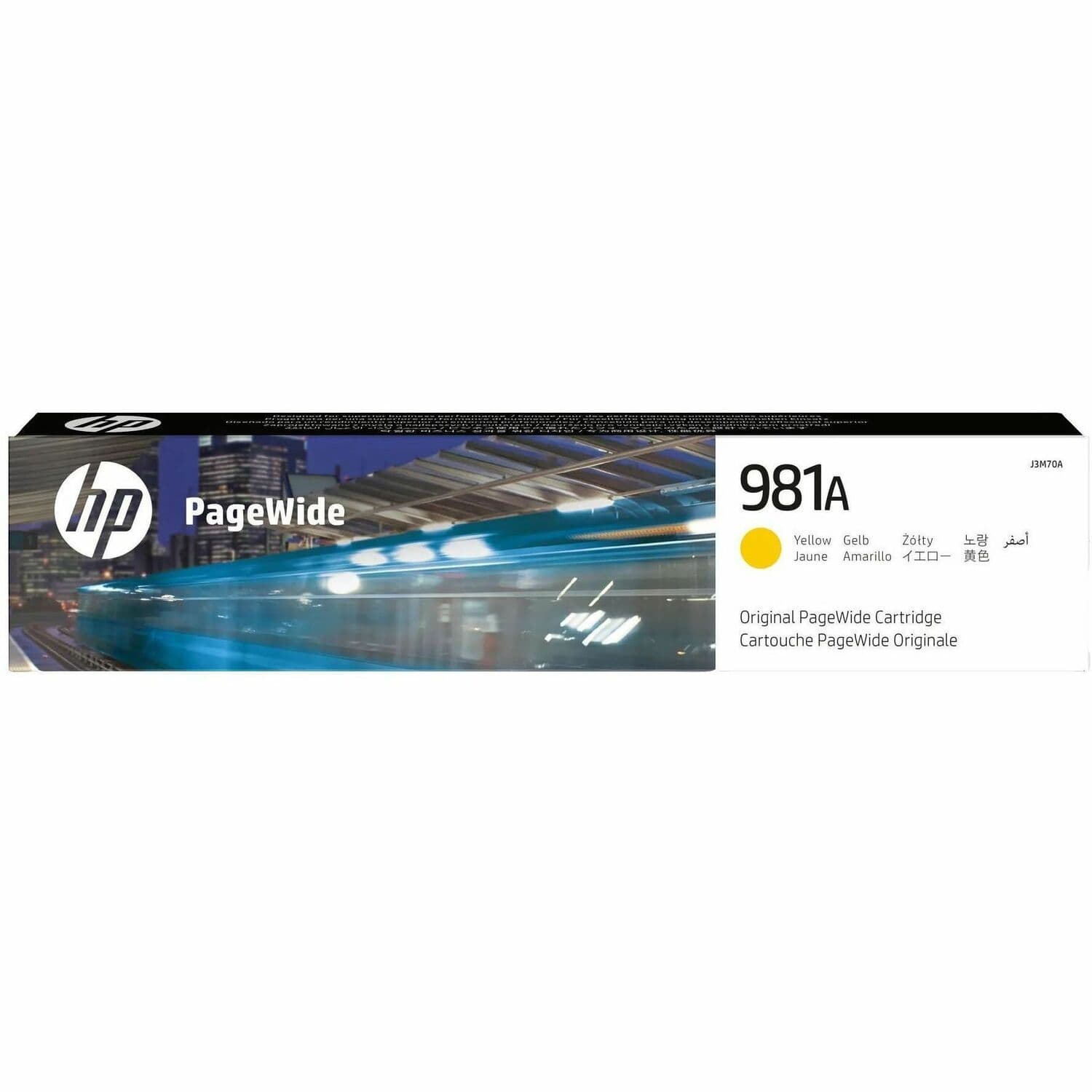 HP 981A (J3M70A) Original Page Wide Ink Cartridge - Single Pack - Yellow - 1 Each