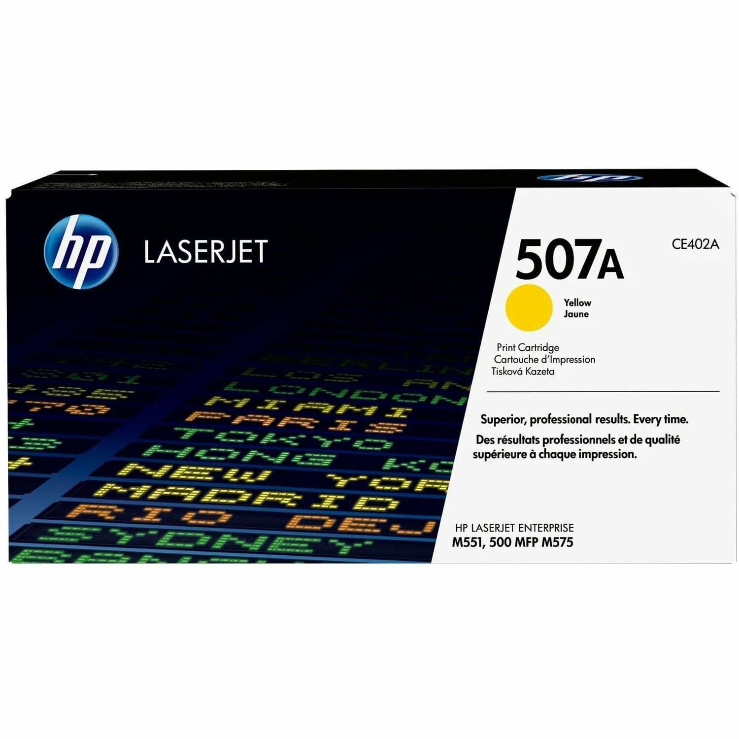 HP 507A Original Laser Toner Cartridge - Single Pack - Yellow - 1 Each