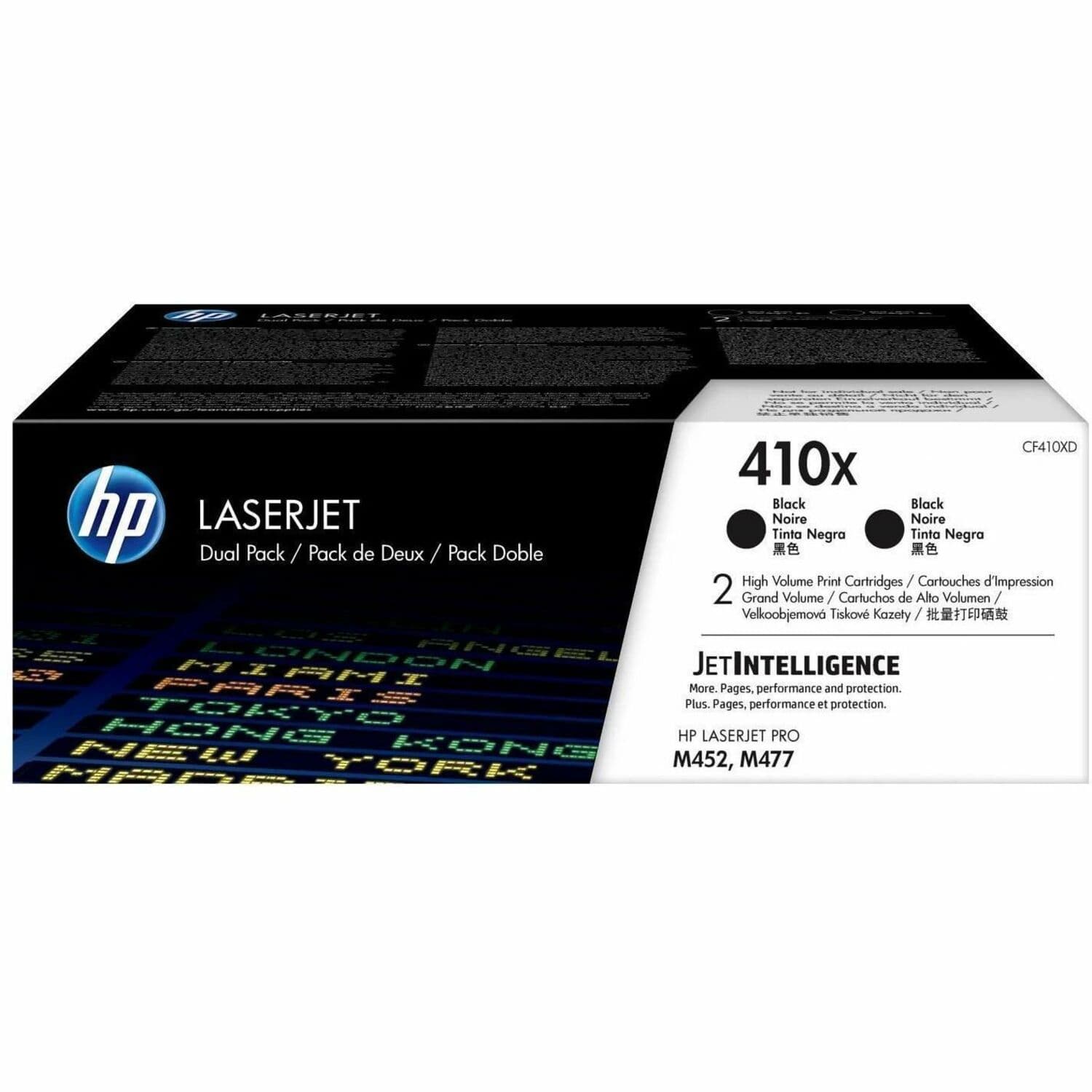 HP 410X Original High Yield Laser Toner Cartridge - Black - 1 Carton