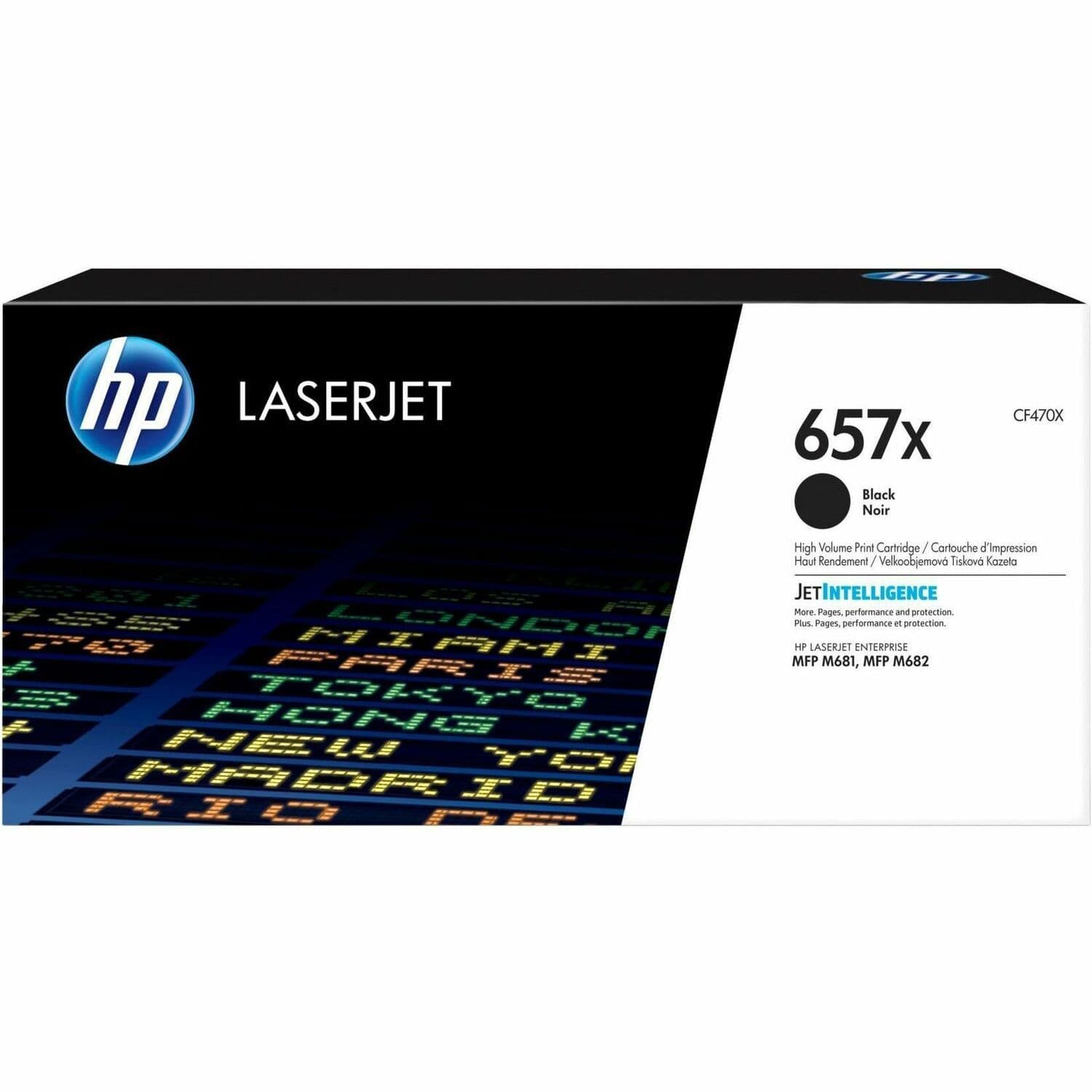 HP 657X Original High Yield Laser Toner Cartridge - Black - 1 Each