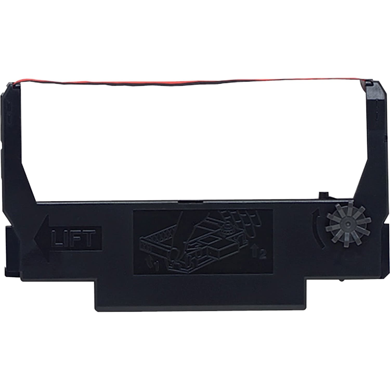 Epson Dot Matrix Ribbon Cartridge - Black, Red - 10 / Box (ERC38BRBX)