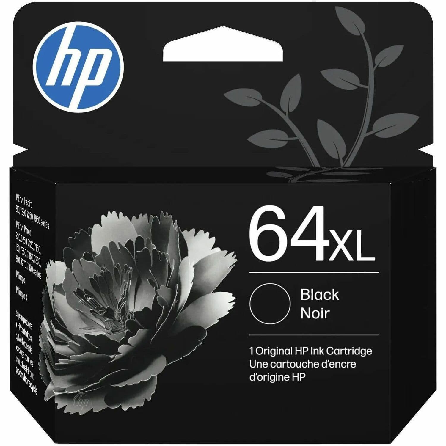 HP 64XL (N9J92AN) Original High Yield Inkjet Ink Cartridge - Black - 1 Each