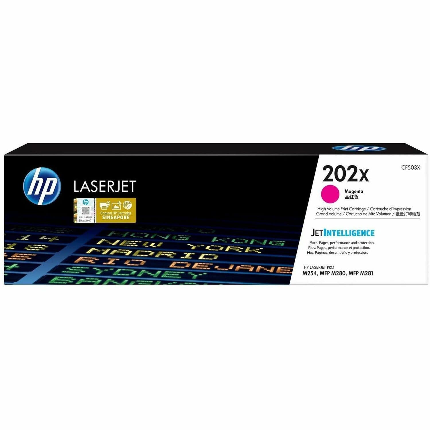 HP 202X Original High Yield Laser Toner Cartridge - Magenta - 1 Each