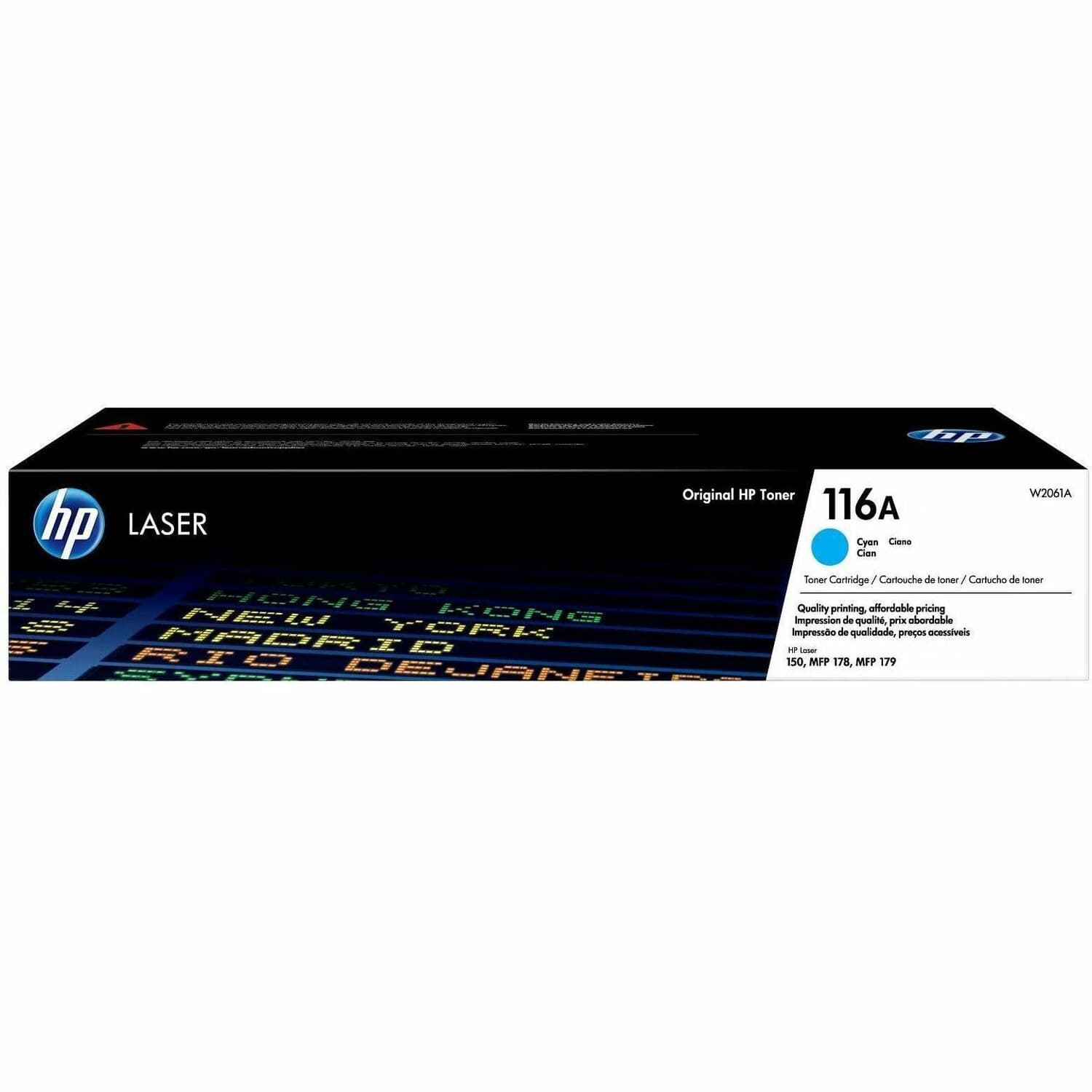 HP 116A Original Laser Toner Cartridge - Cyan - 1 Each