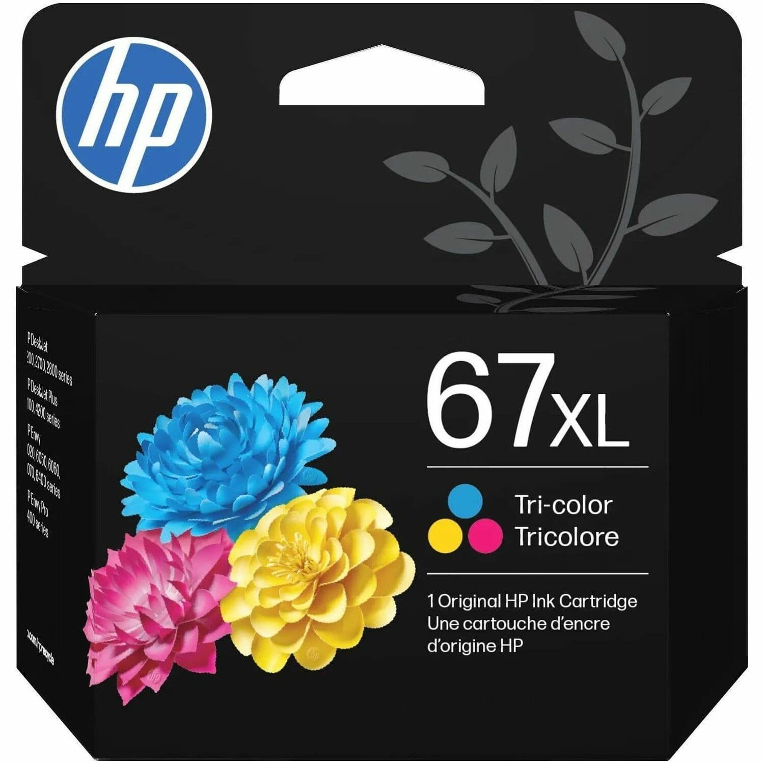 HP 67XL Original High Yield Inkjet Ink Cartridge - Tri-color - 1 Each