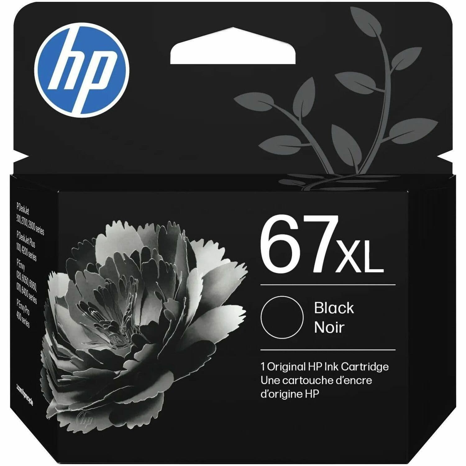 HP 67XL Original High Yield Inkjet Ink Cartridge - Black - 1 Each