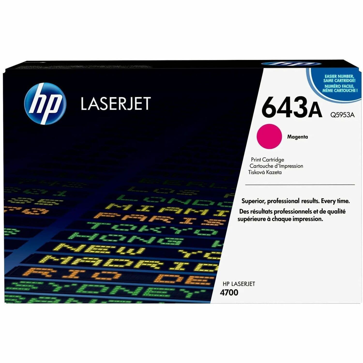 HP 643A Original Laser Toner Cartridge - Magenta (Q5953A)