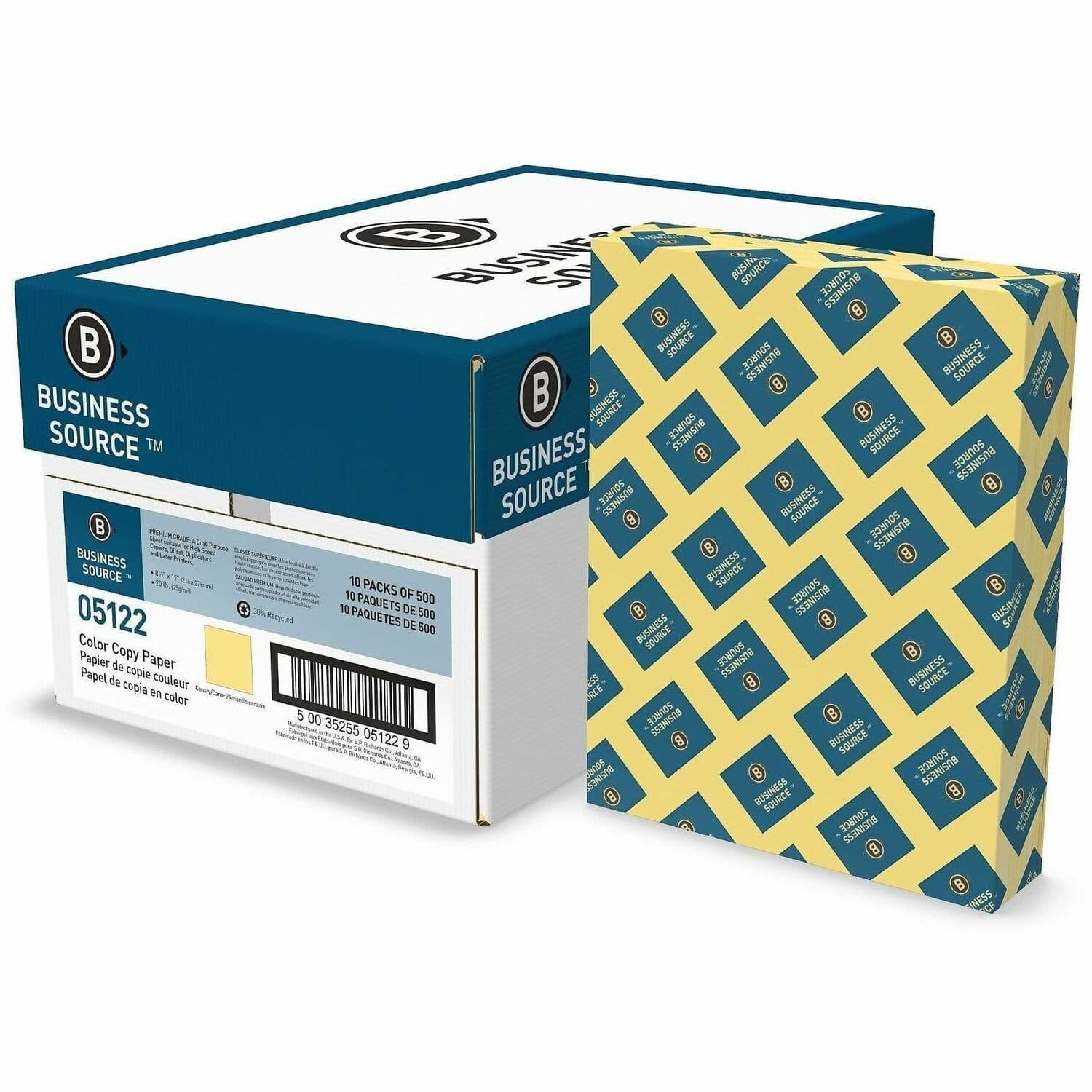 Business Source Multipurpose Color Paper - 10 / Carton