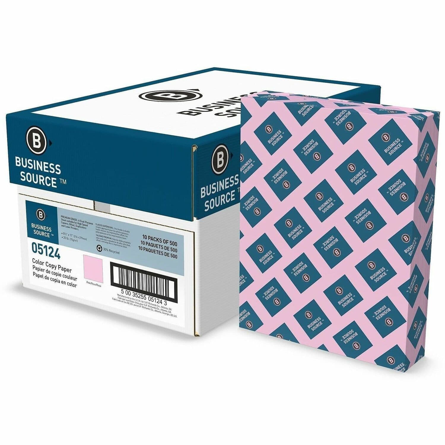 Business Source Multipurpose Color Paper - 10 / Carton