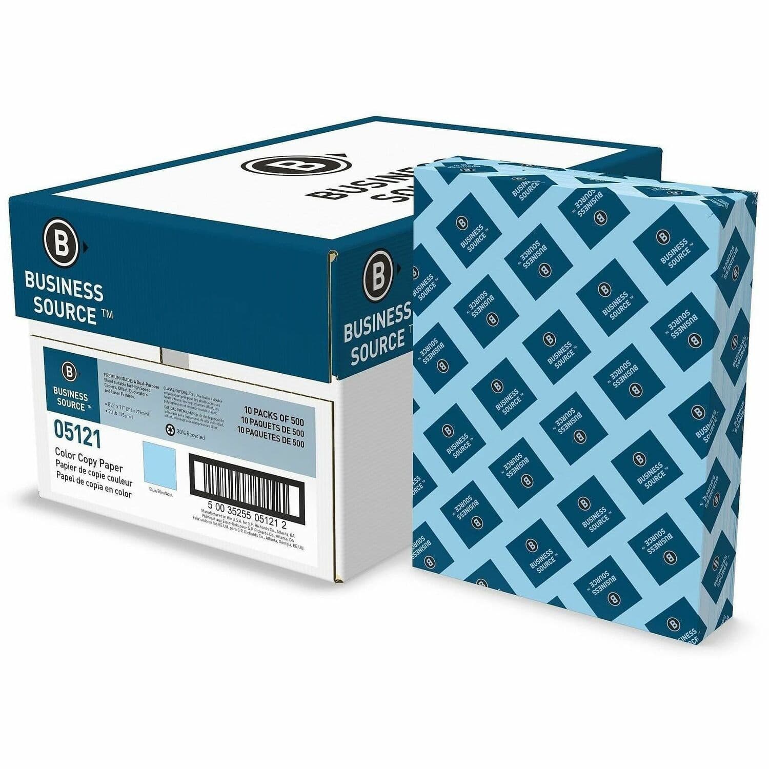 Business Source Multipurpose Color Paper - 10 / Carton