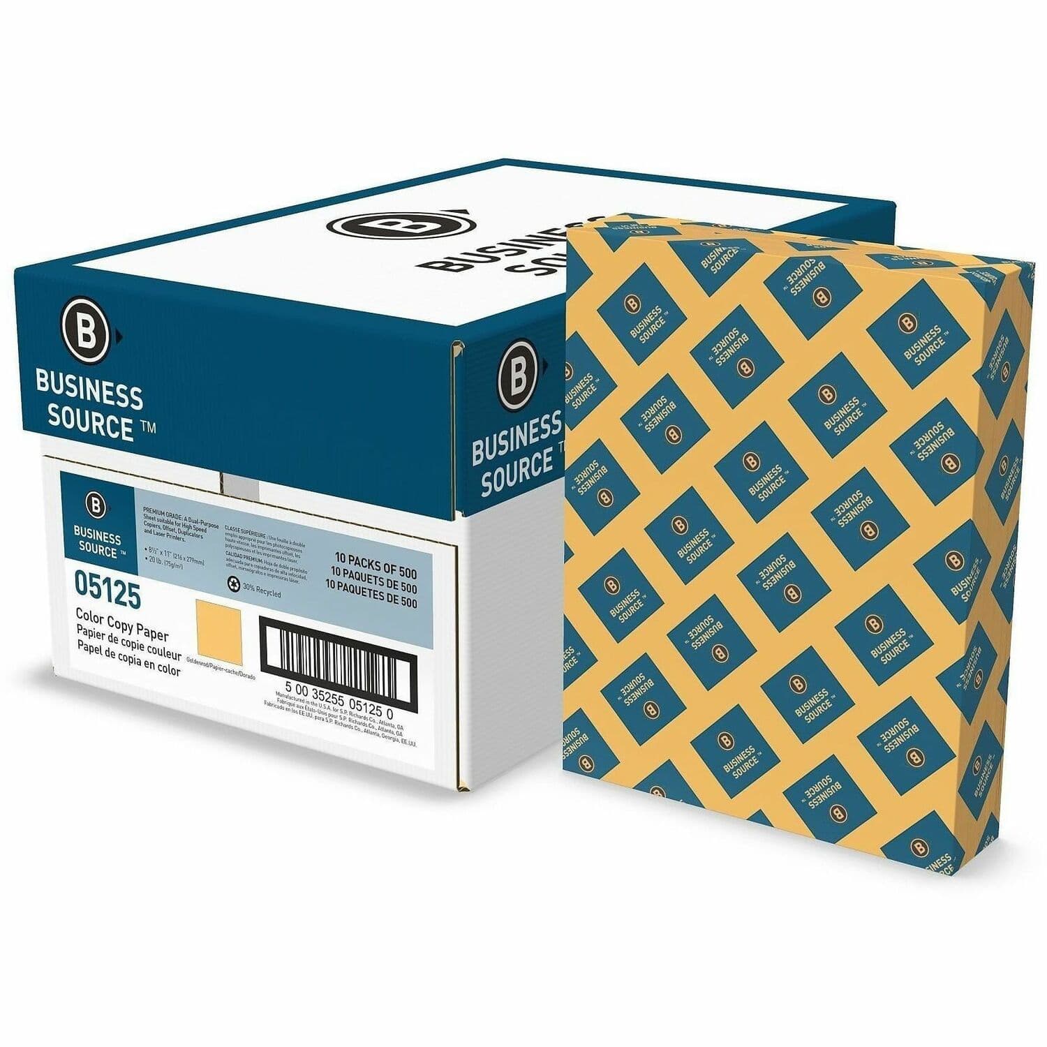 Business Source Multipurpose Color Paper - 10 / Carton