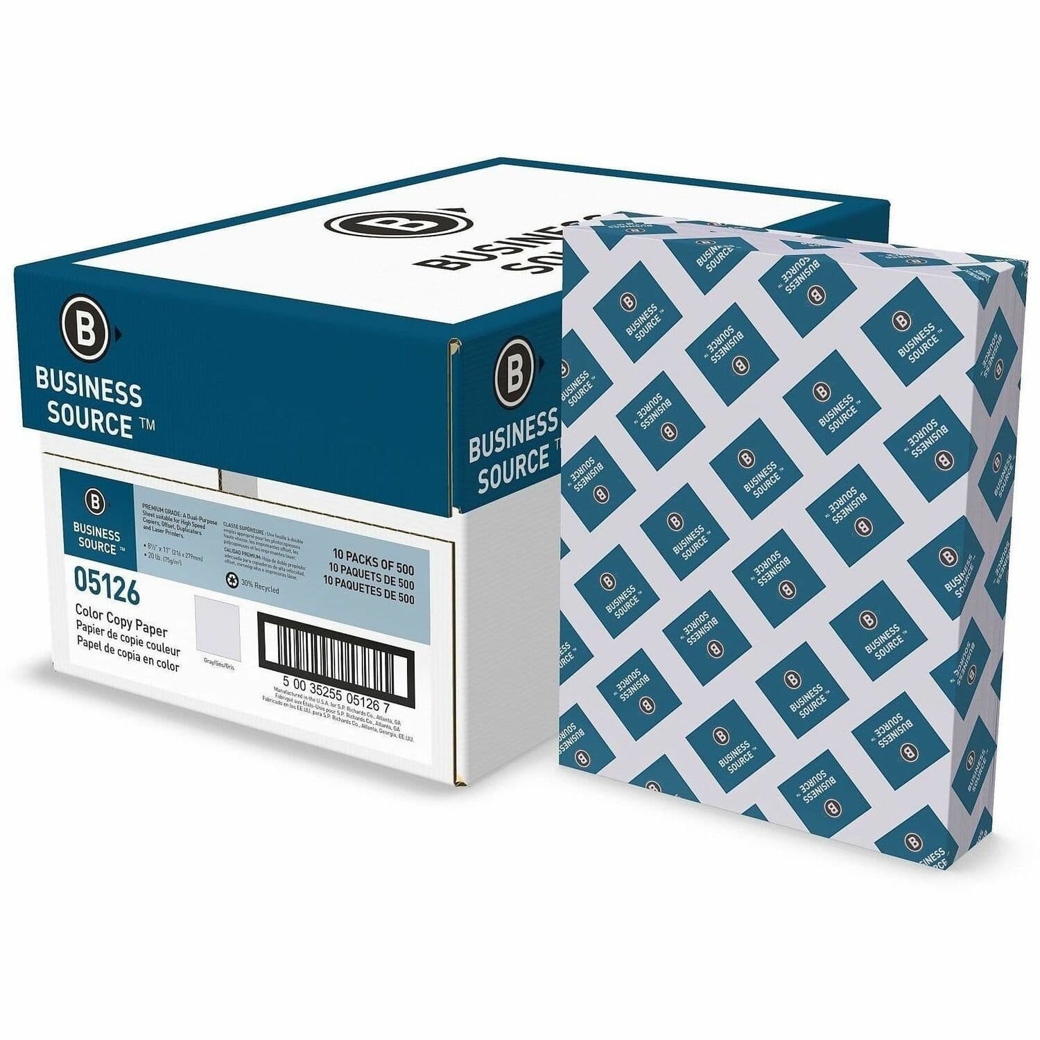 Business Source Multipurpose Color Paper - 10 / Carton
