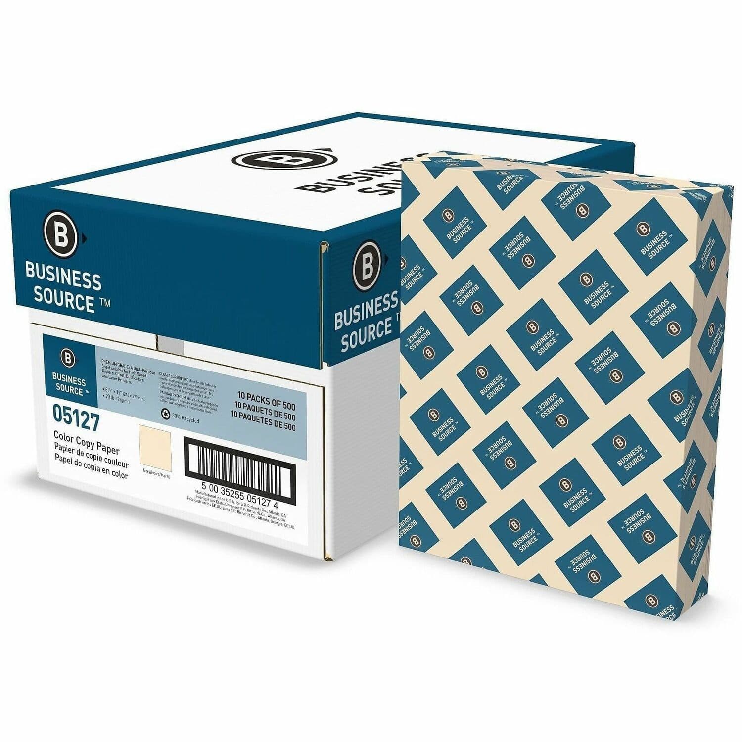 Business Source Multipurpose Color Paper - 10 / Carton