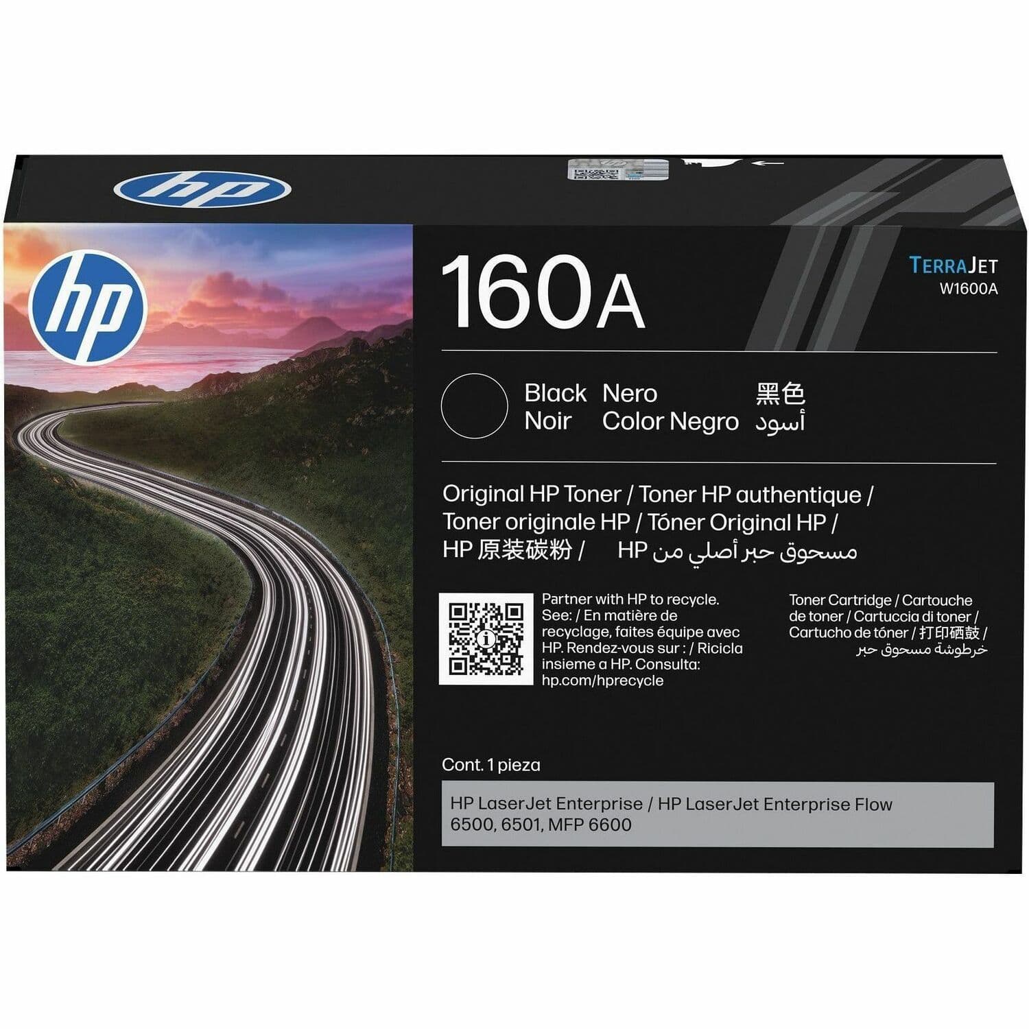 HP 160A Original Standard Yield Laser Toner Cartridge - Black - 1 Each