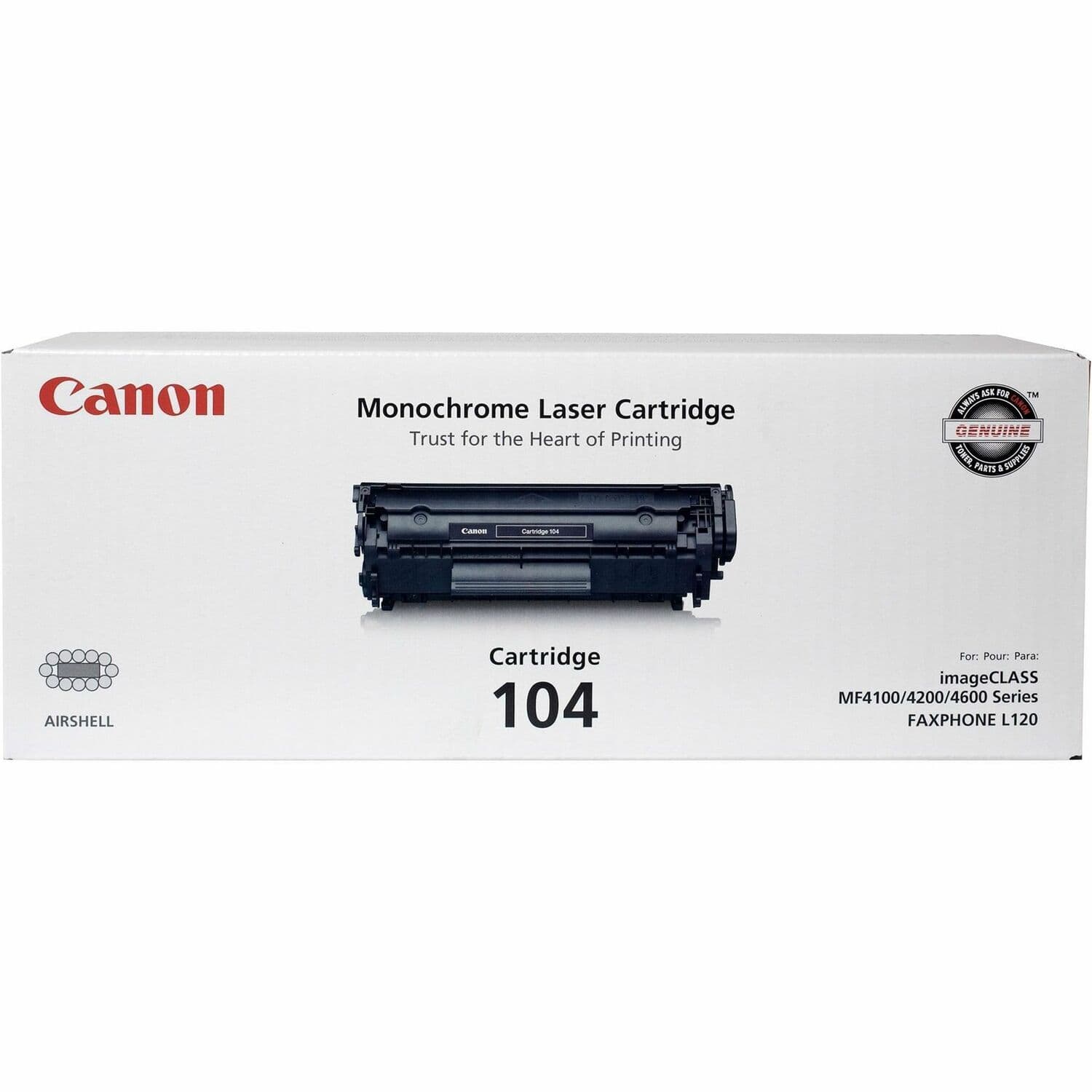Canon 104 Original Laser Toner Cartridge - Black