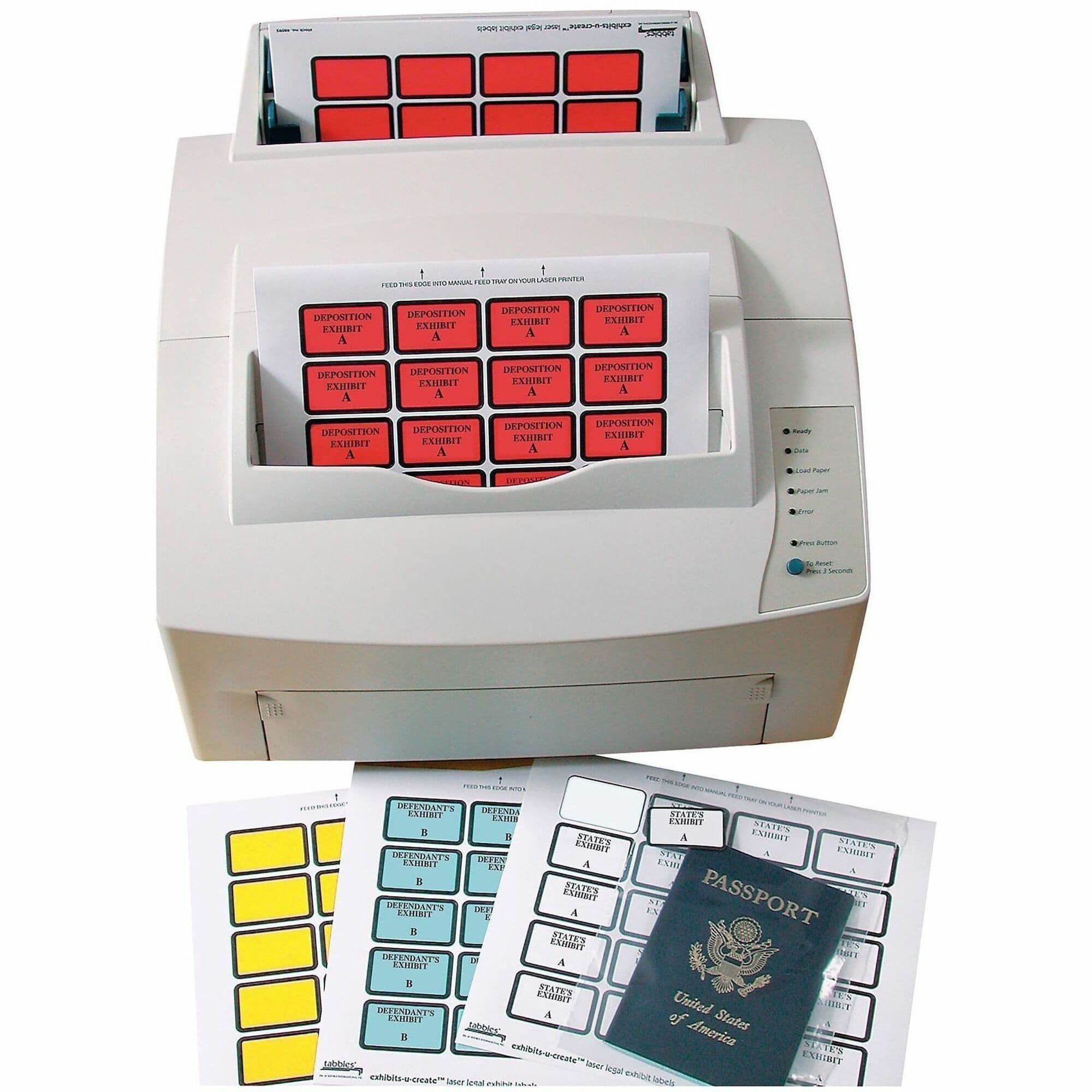 Tabbies Legal Exhibits-U-Create 1" Labels - 240 / Pack