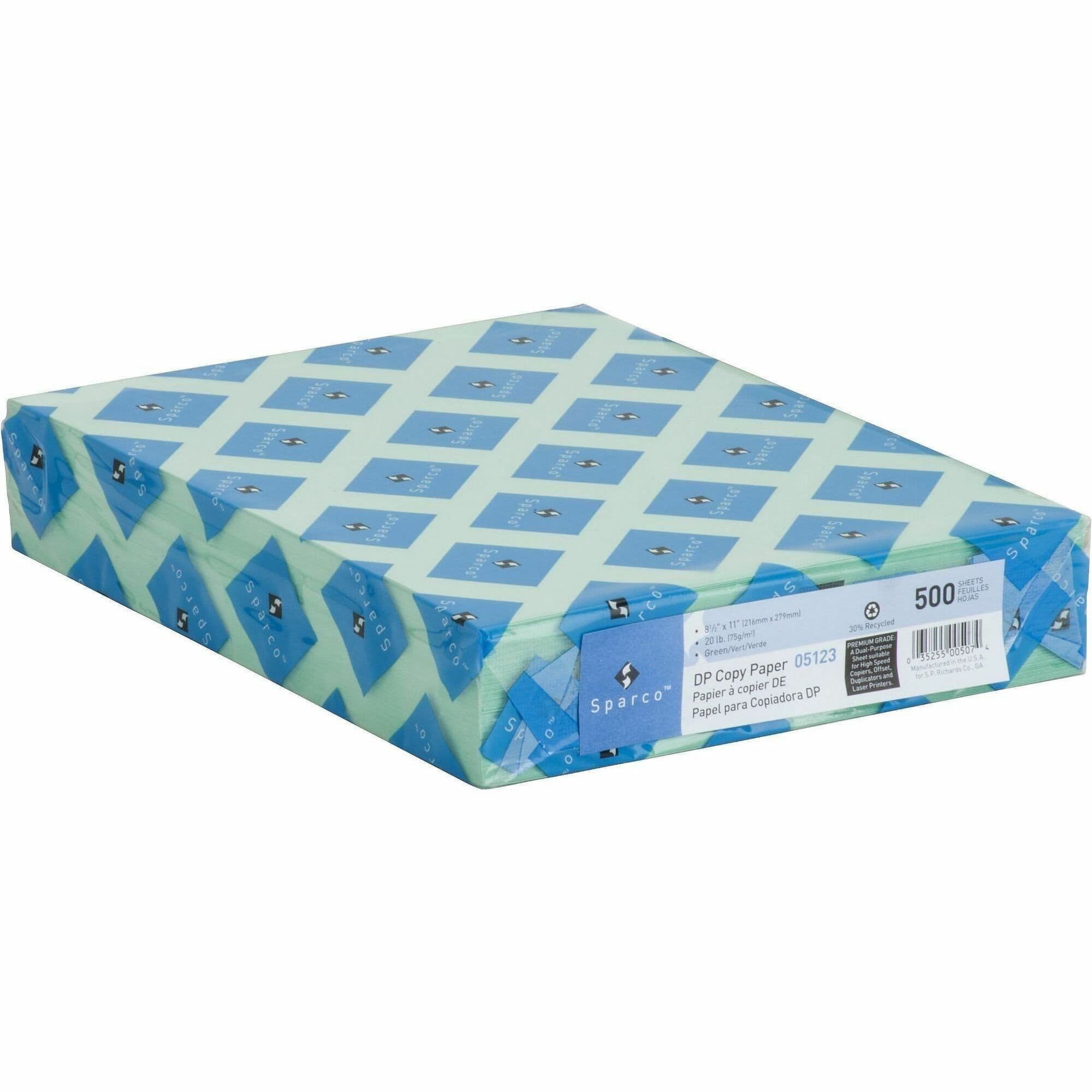 Sparco Premium Grade Pastel Color Copy Paper - 10 / Carton