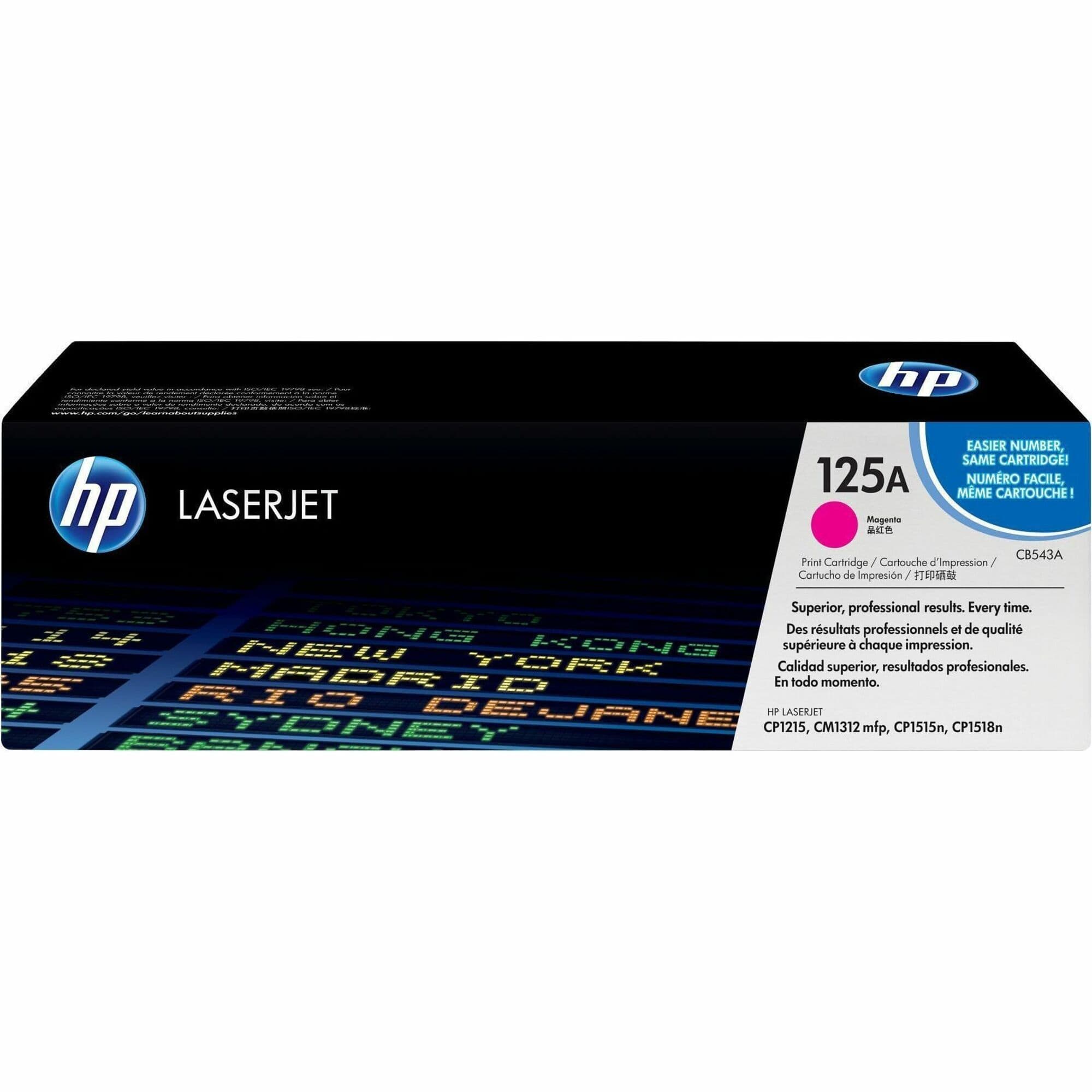 HP 125A Original Standard Yield Laser Toner Cartridge - Single Pack - Magenta - 1 Each