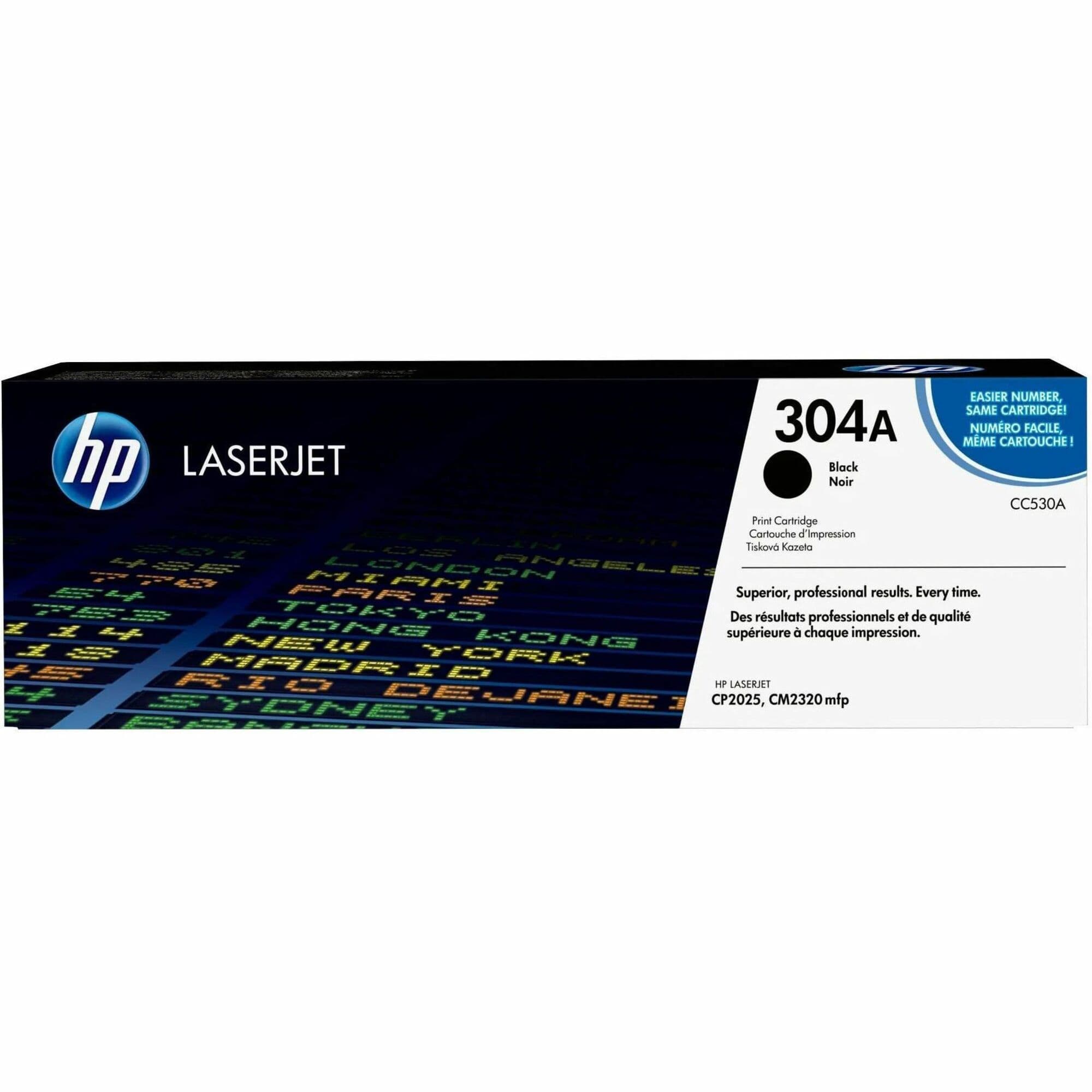 HP 304A Original Standard Yield Laser Toner Cartridge - Single Pack - Black - 1 Each