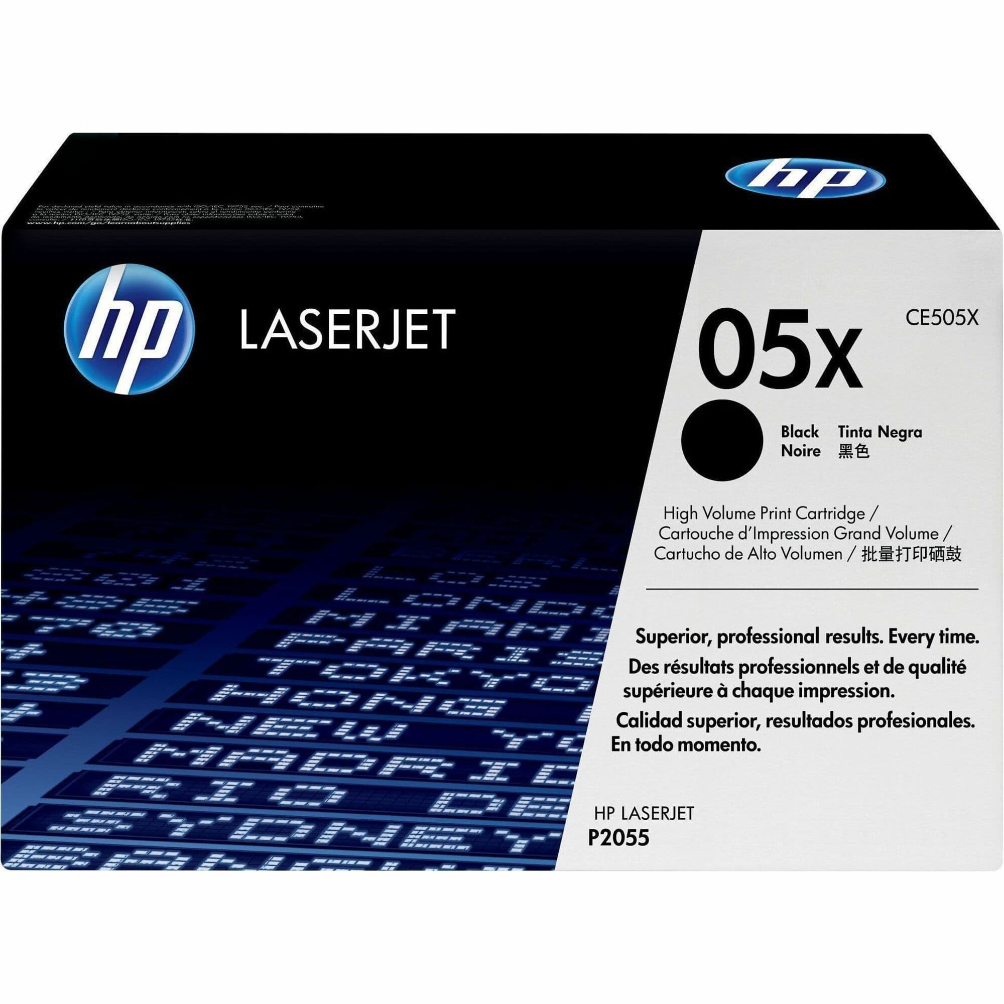 HP 05X Original High Yield Laser Toner Cartridge - Single Pack - Black - 1 Each
