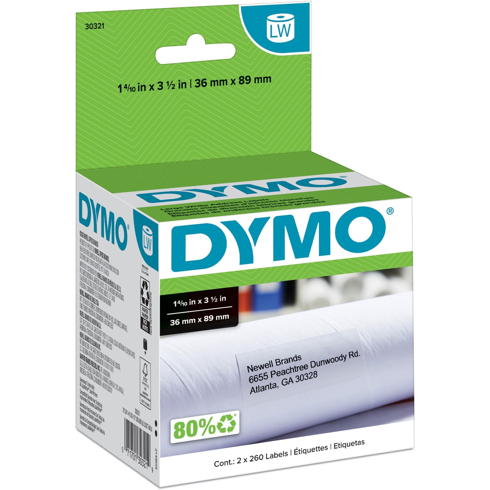 Dymo Large Address Labels - 520 / Box