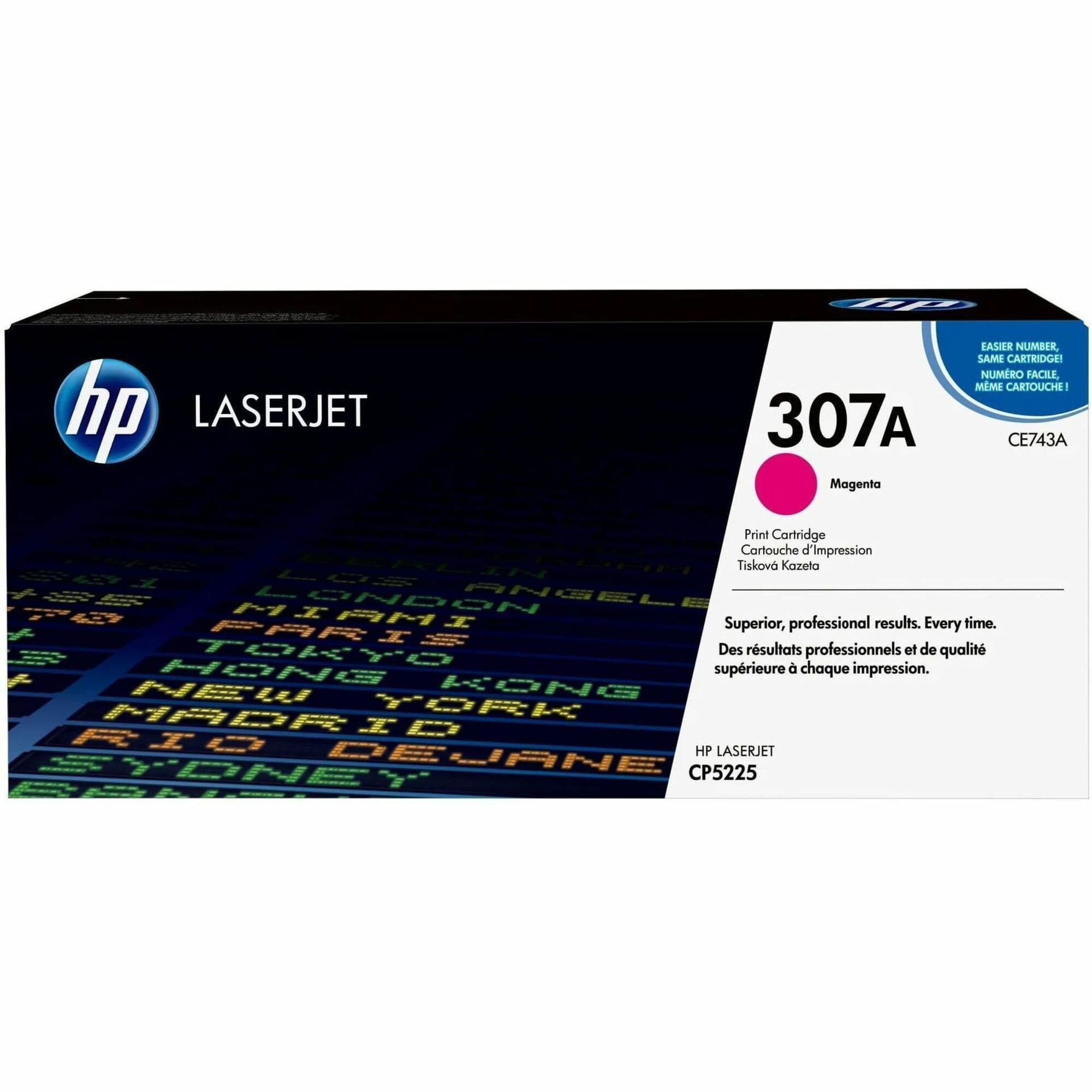HP 307A Original Laser Toner Cartridge - Single Pack - Magenta - 1 Each