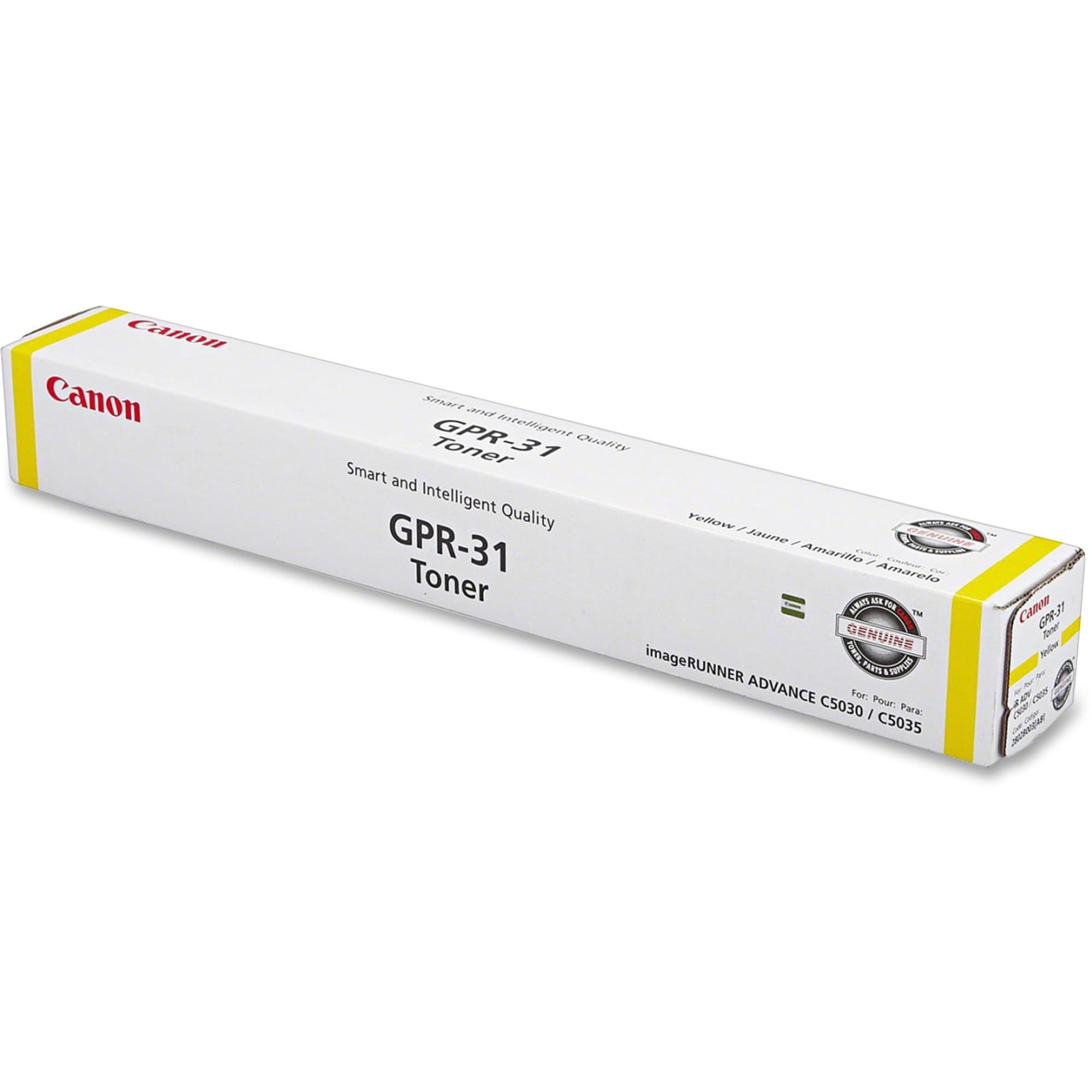 Canon GPR-31 Original Laser Toner Cartridge - Alternative for Canon - Yellow - 1 Each