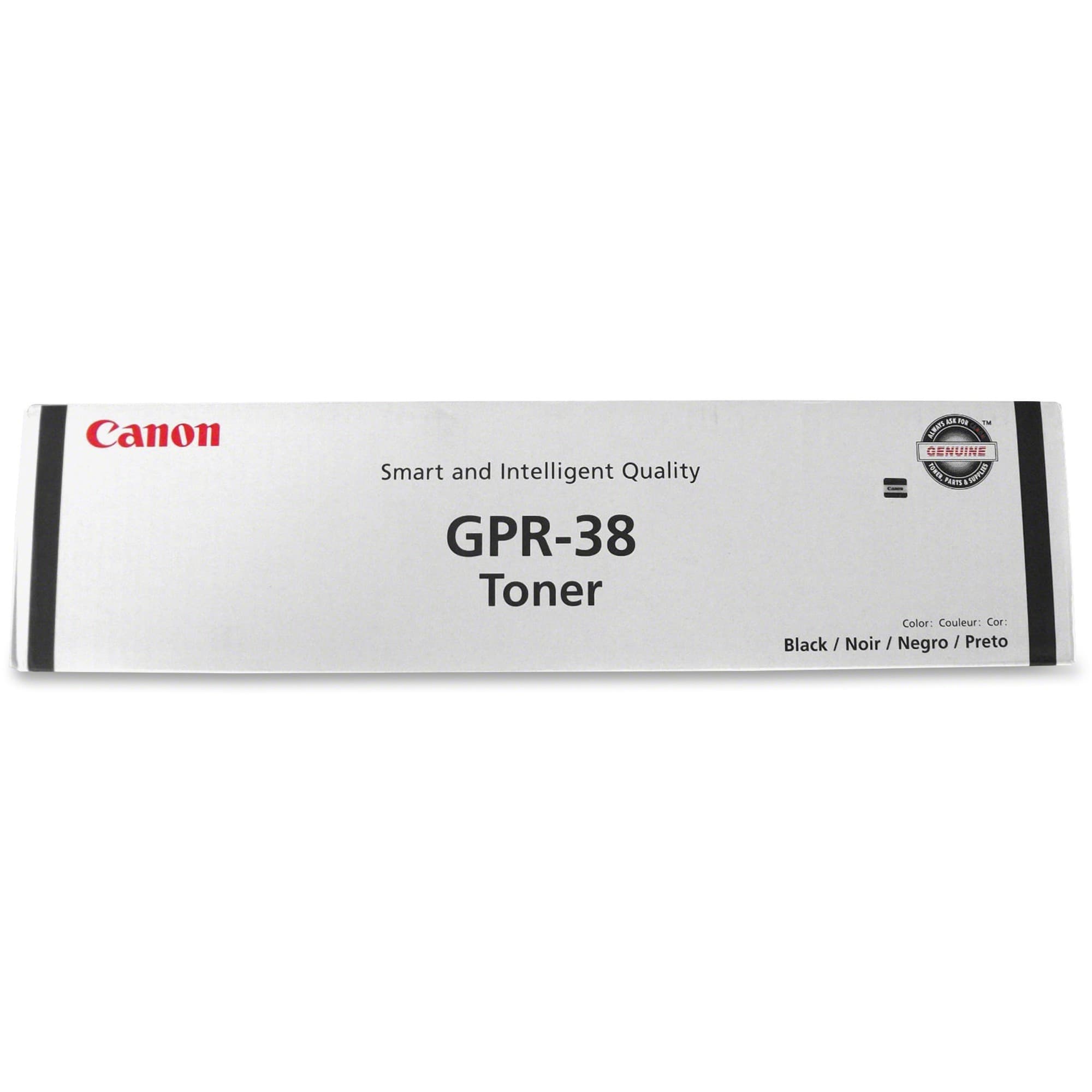 Canon GPR-38 Original Laser Toner Cartridge - Black - 1 Each