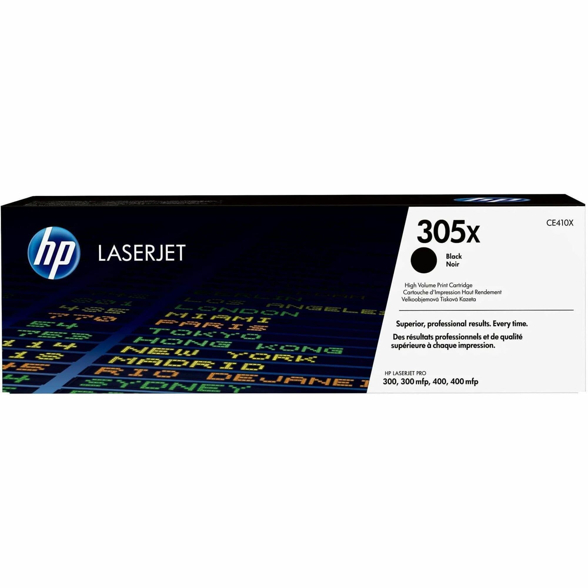 HP 305X Original Laser Toner Cartridge - Single Pack - Black - 1 Each