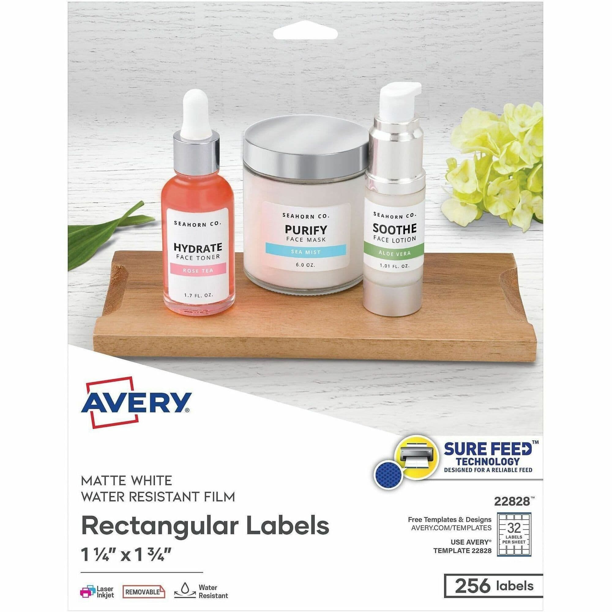Avery® Removable Durable Rectangle Labels - 256 / Pack
