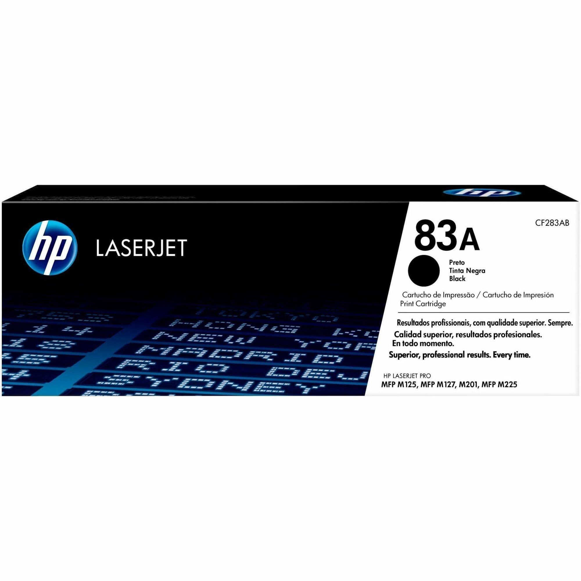 HP 83A Original Laser Toner Cartridge - Single Pack - Black - 1 Each