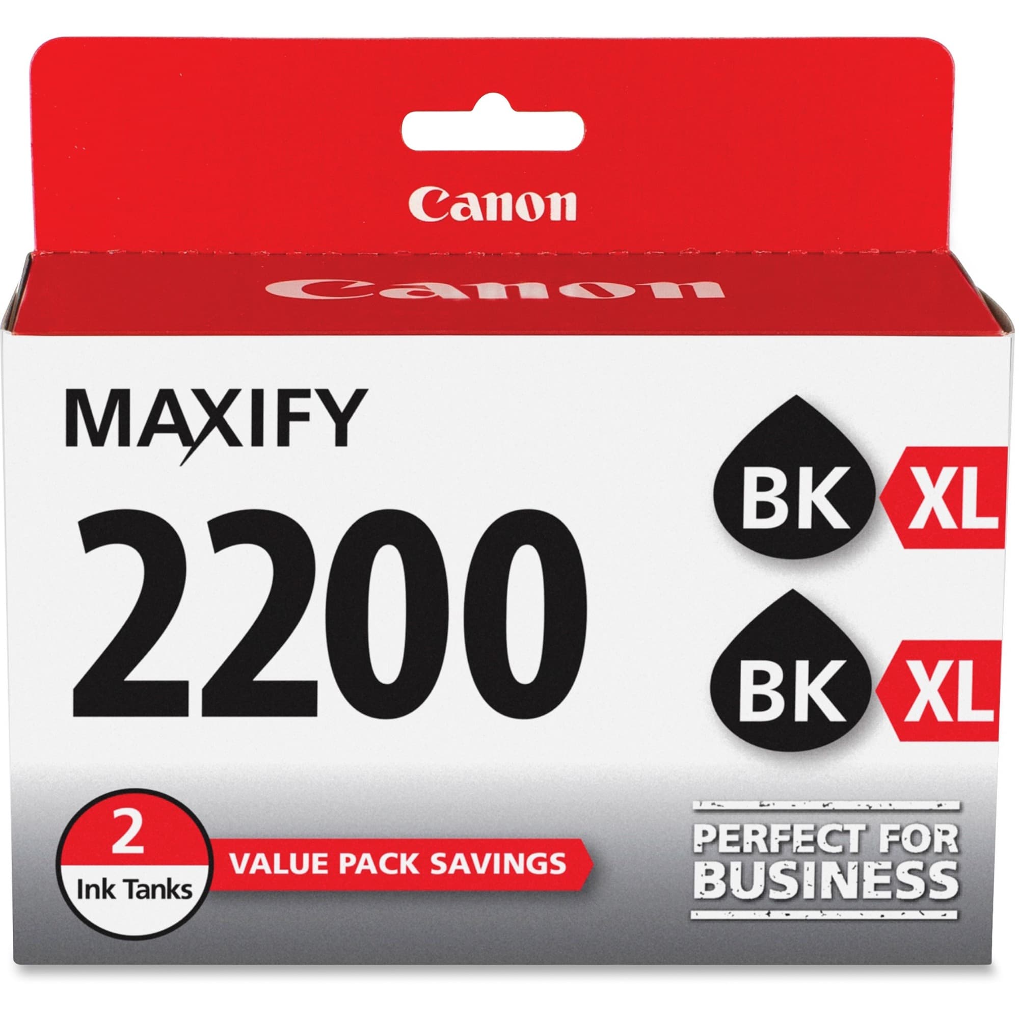 Canon PGI-2200XL Original High Yield Inkjet Ink Cartridge - Black - 2 / Pack