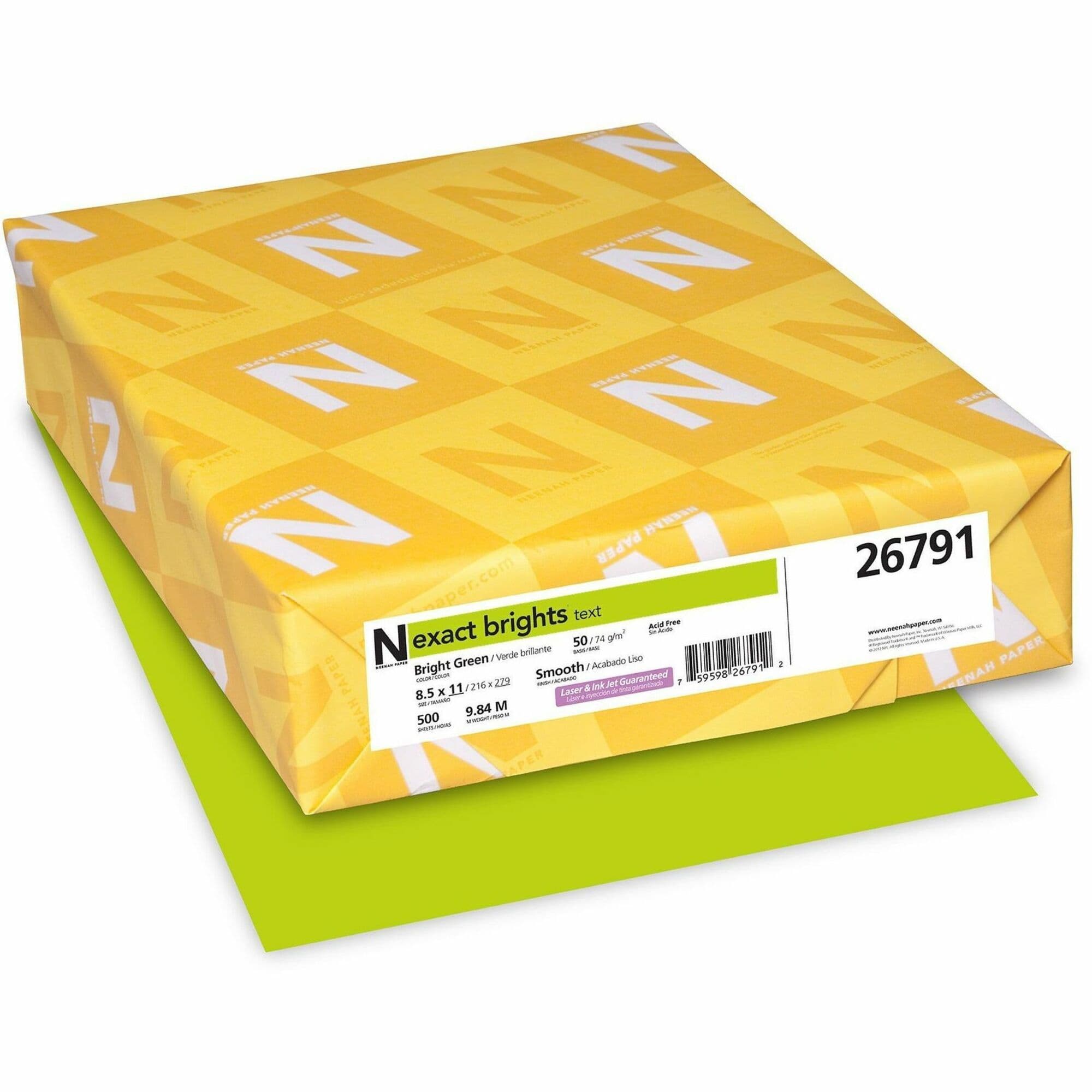 Exact Brights® Smooth Colored Paper - Green - 500 / Pack