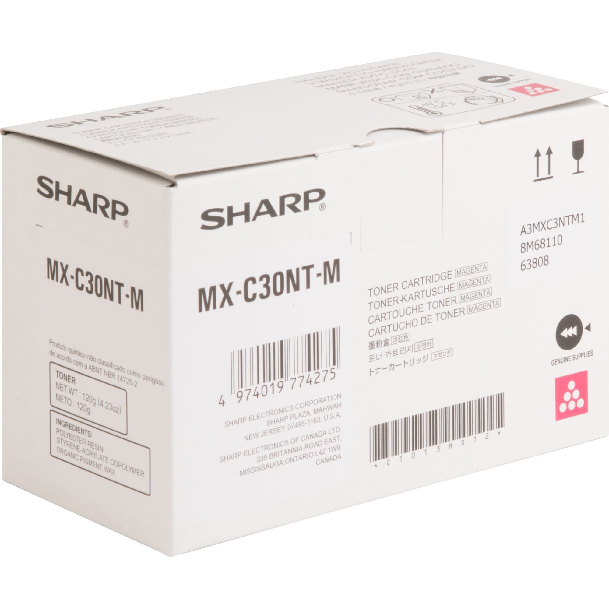 SHARP® Original High Yield Laser Toner Cartridge - Magenta - 1 Each