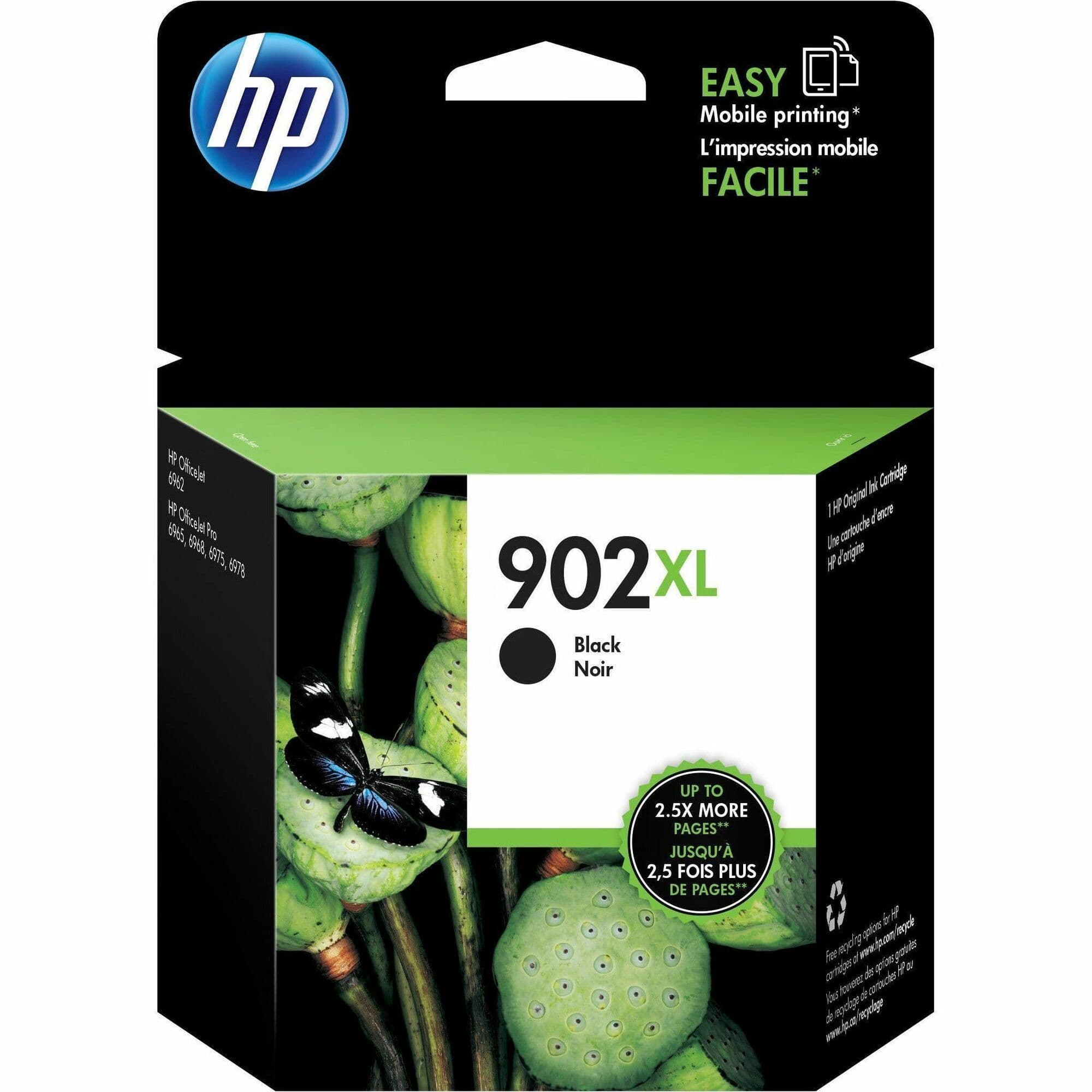 HP 902XL Original High Yield Inkjet Ink Cartridge - Black - 1 Each