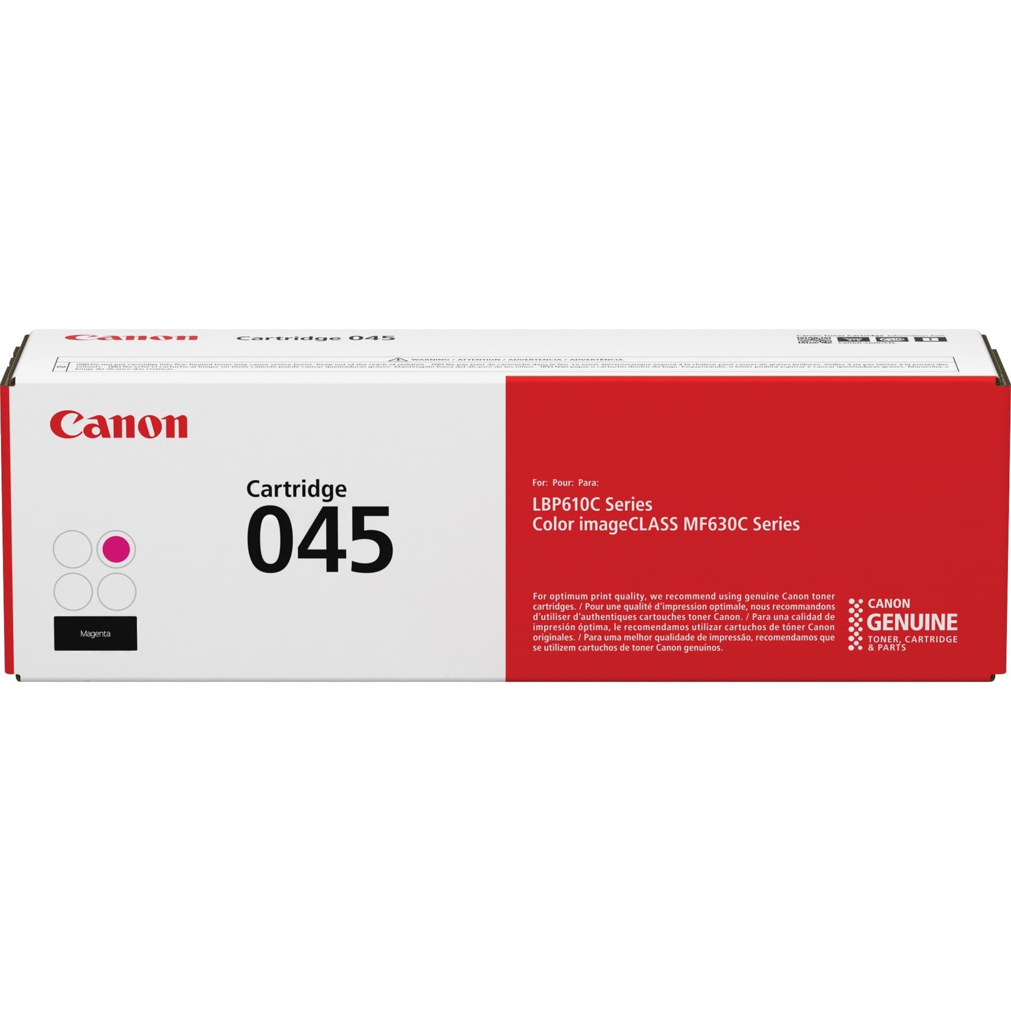 Canon 045 Original Standard Yield Laser Toner Cartridge - Magenta - 1 Each