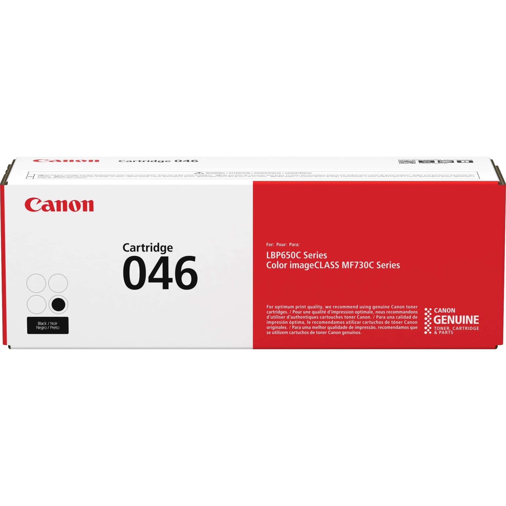 Canon 046 Original Standard Yield Laser Toner Cartridge - Black - 1 Each