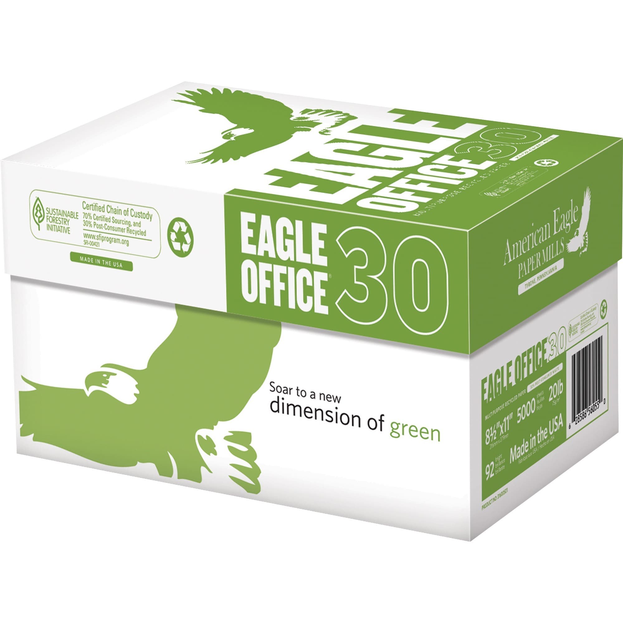 American Eagle Recycled Paper - White - 10 / Carton